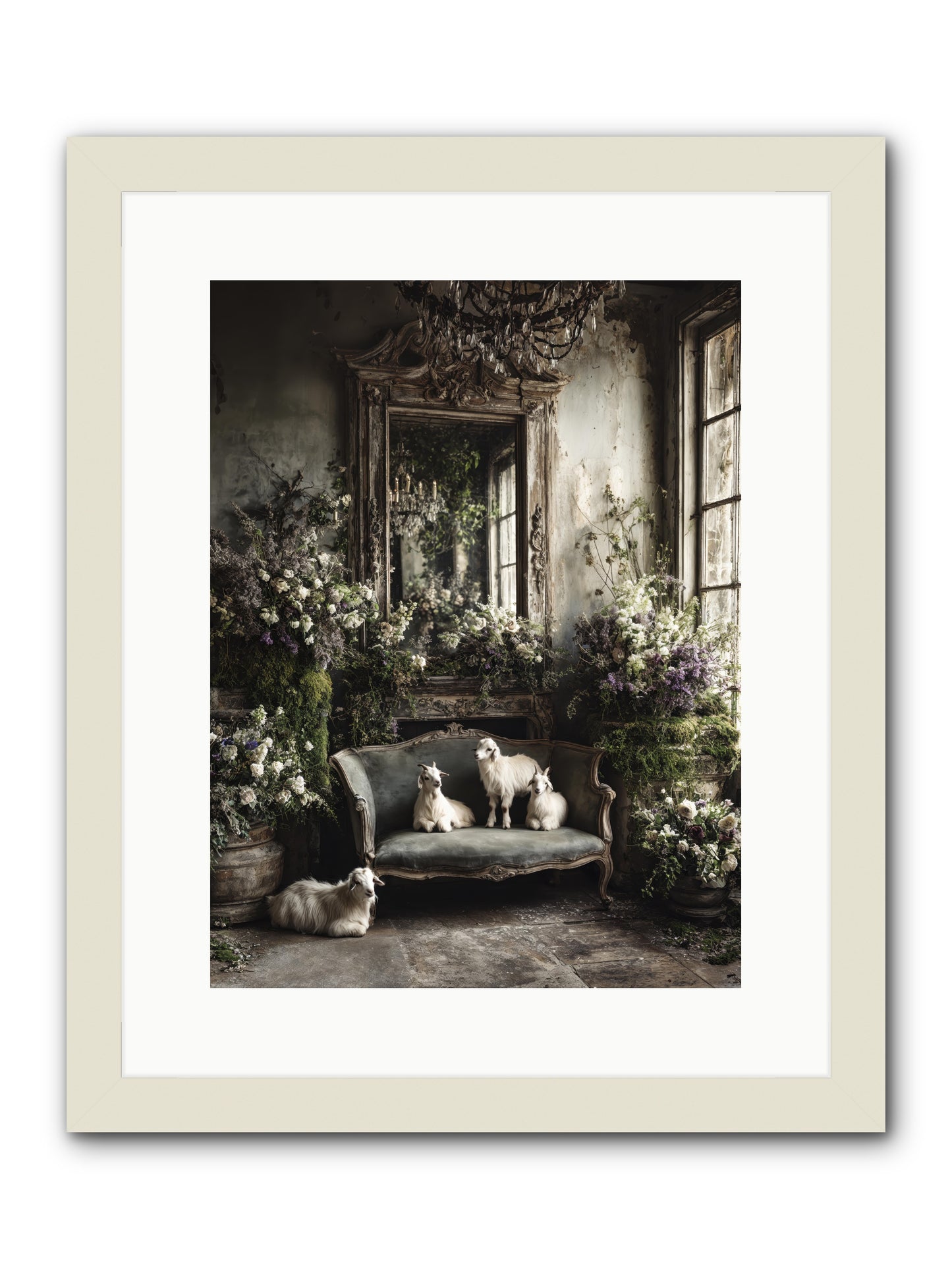 Flights of fancy -- Framed Print - White 12x16