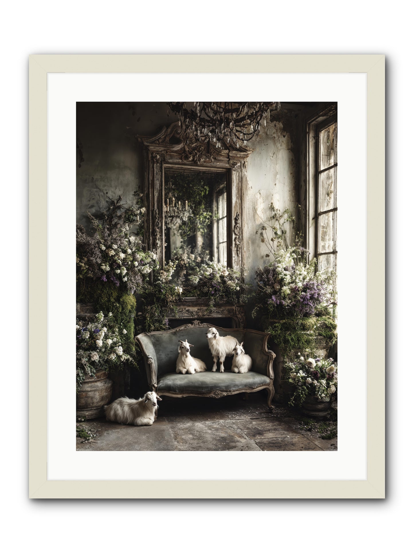 Flights of fancy -- Framed Print - White 18x24