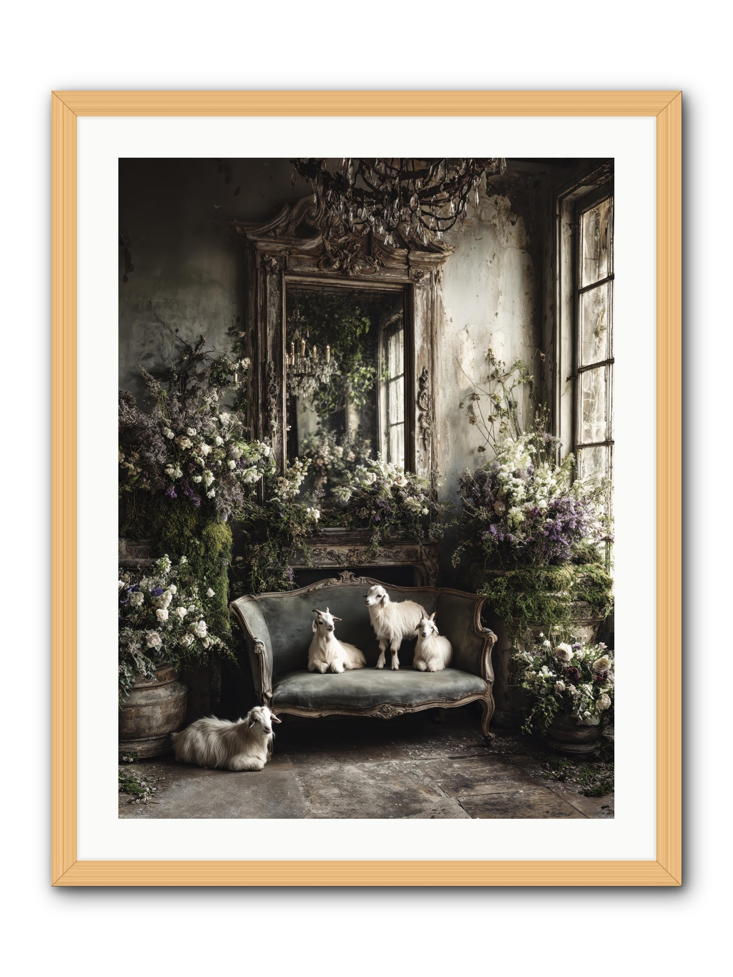 Flights of fancy -- Framed Print - Natural 24x32