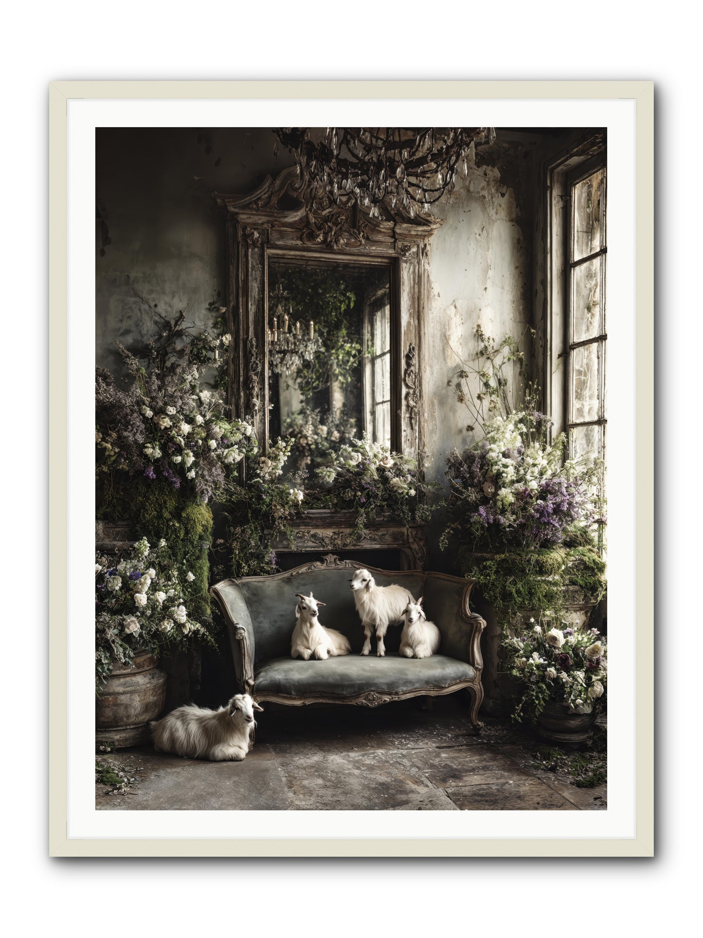 Flights of fancy -- Framed Print - White 36x48