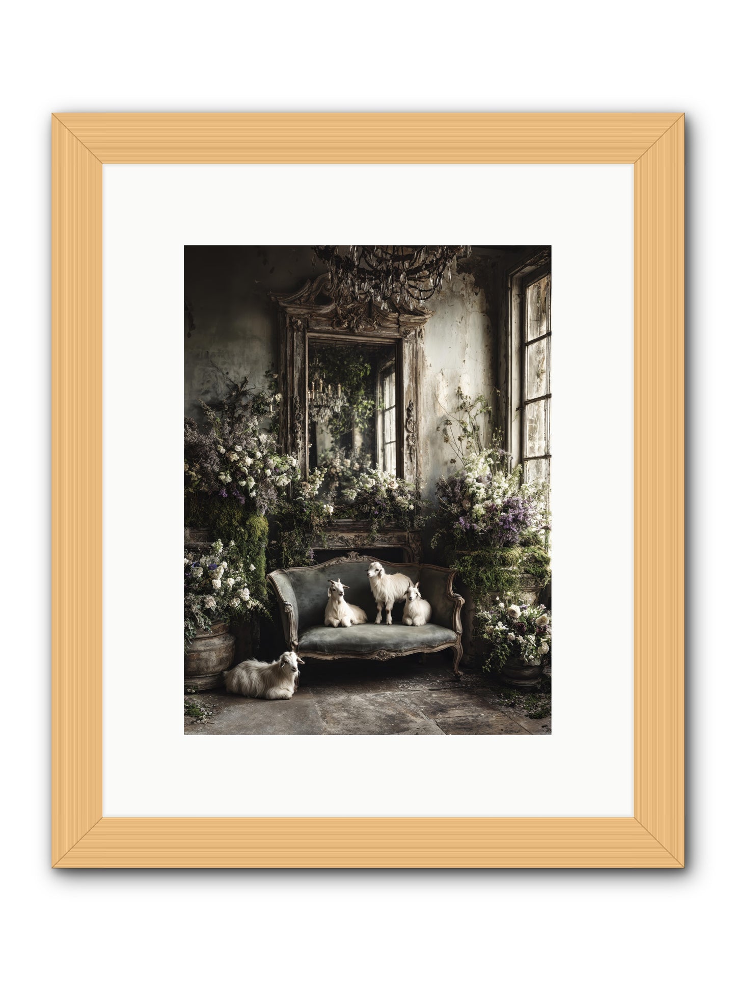 Flights of fancy -- Framed Print - Natural 9x12