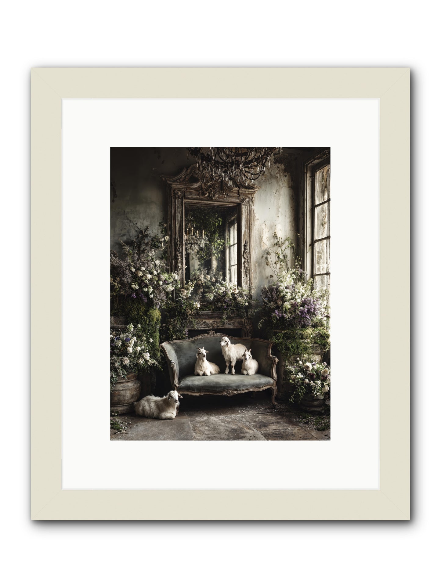 Flights of fancy -- Framed Print - White 9x12
