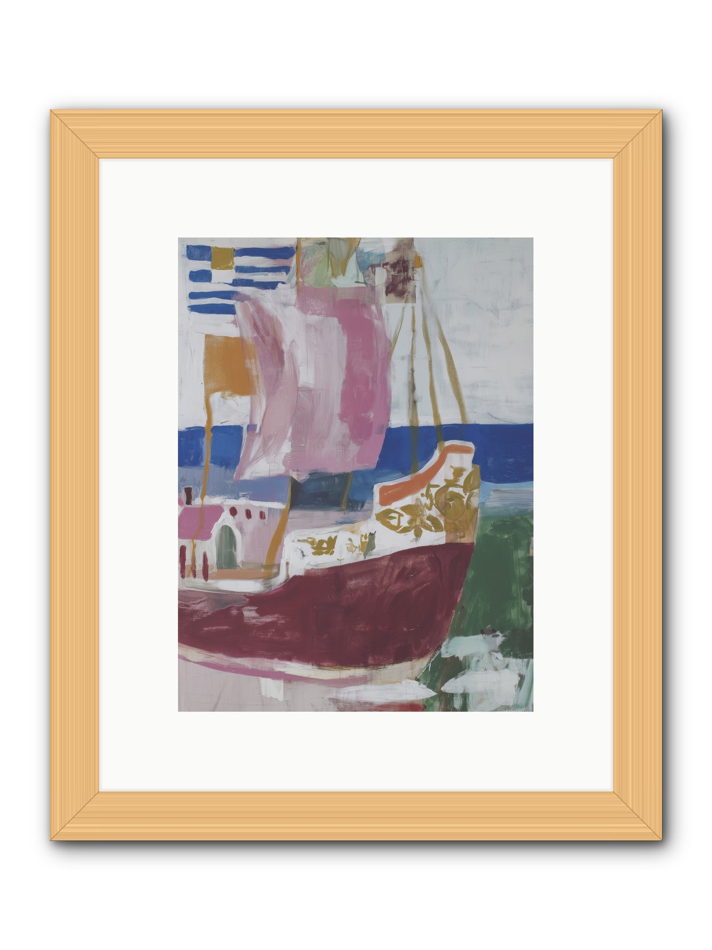 Floating Cathedral -- Framed Print - Natural 9x12