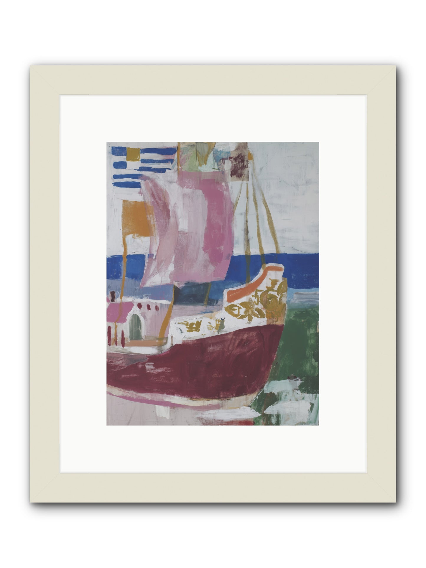 Floating Cathedral -- Framed Print - White 9x12