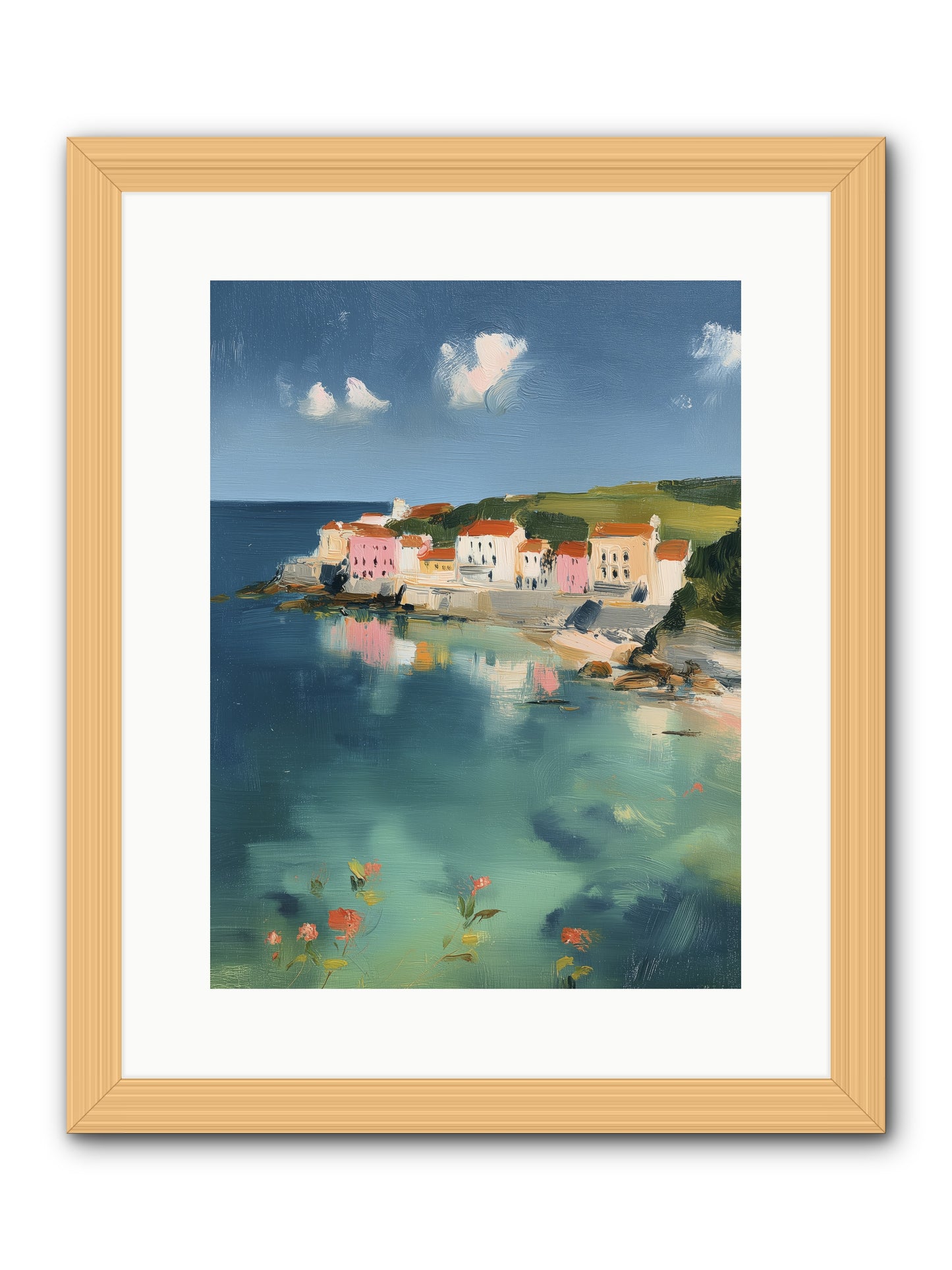 Floating on Dreams -- Framed Print - Natural 12x16