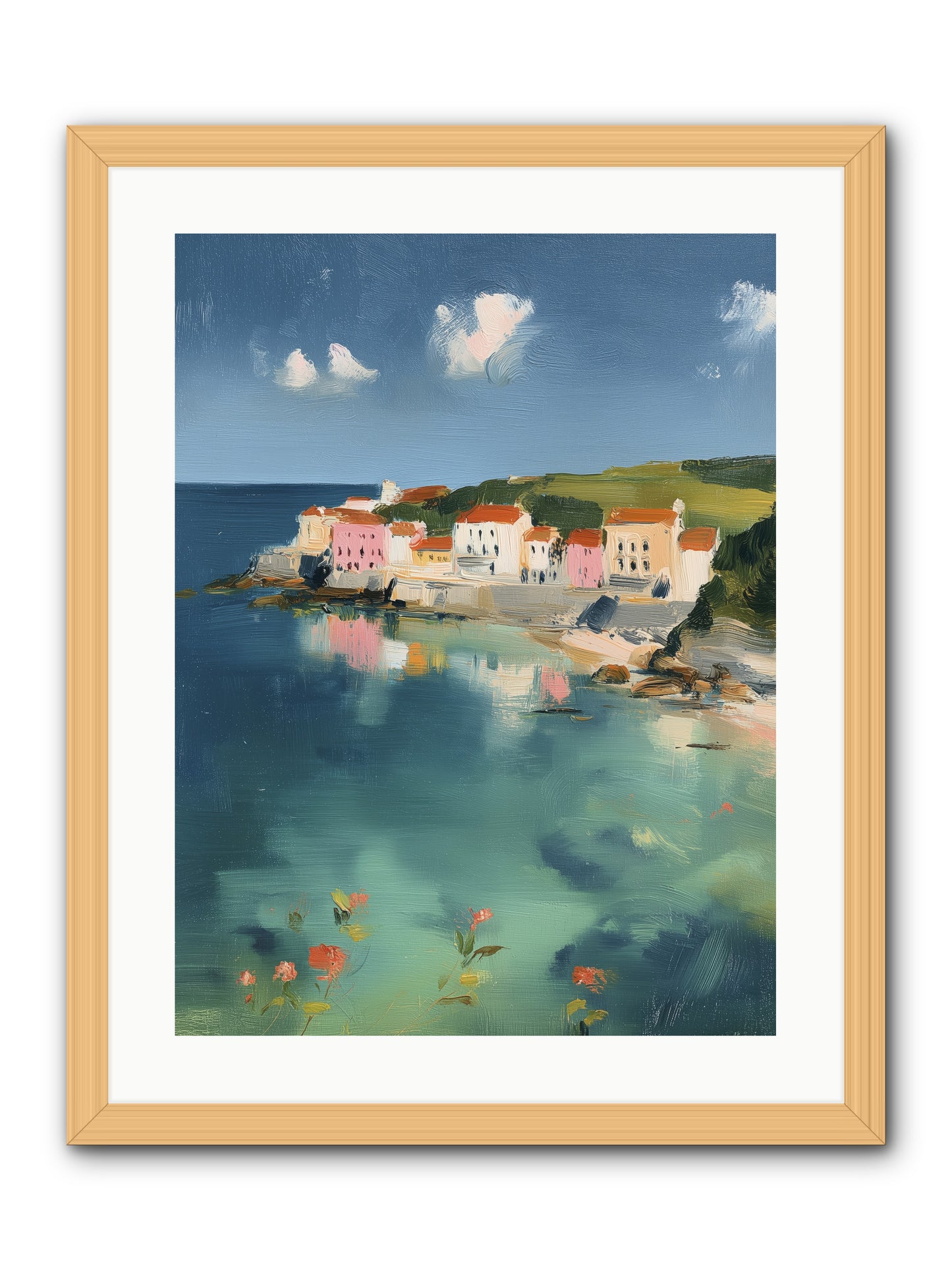 Floating on Dreams -- Framed Print - Natural 18x24