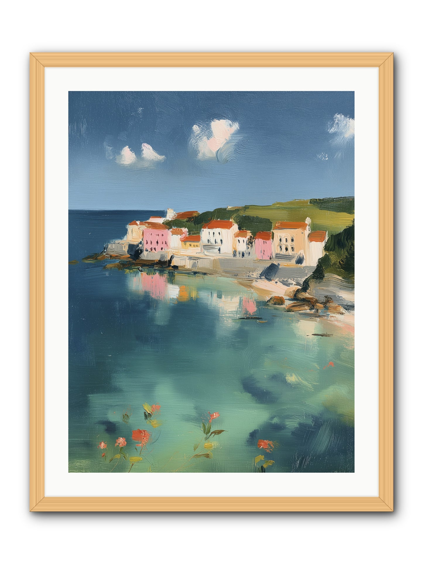 Floating on Dreams -- Framed Print - Natural 24x32