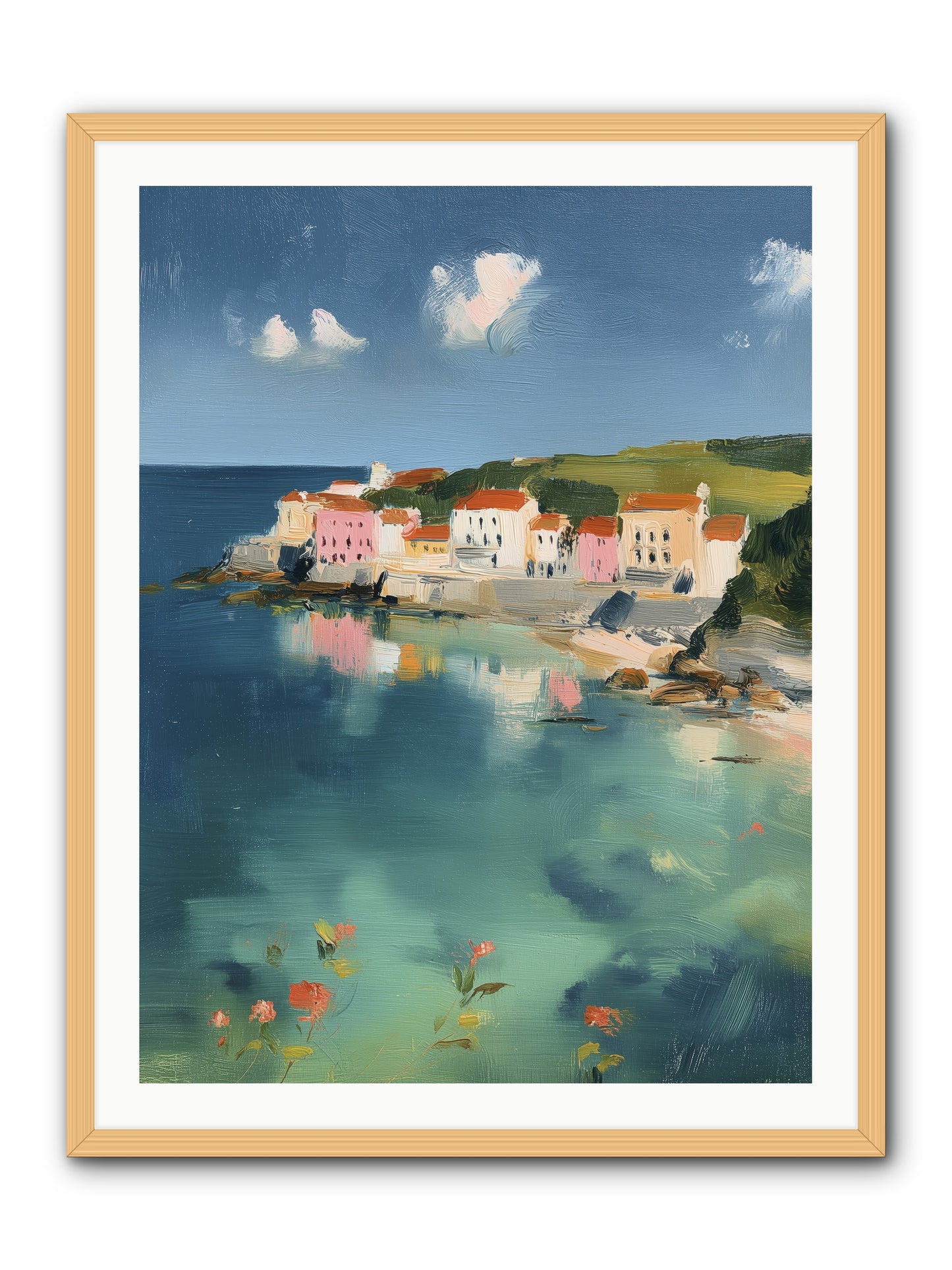 Floating on Dreams -- Framed Print - Natural 30x40