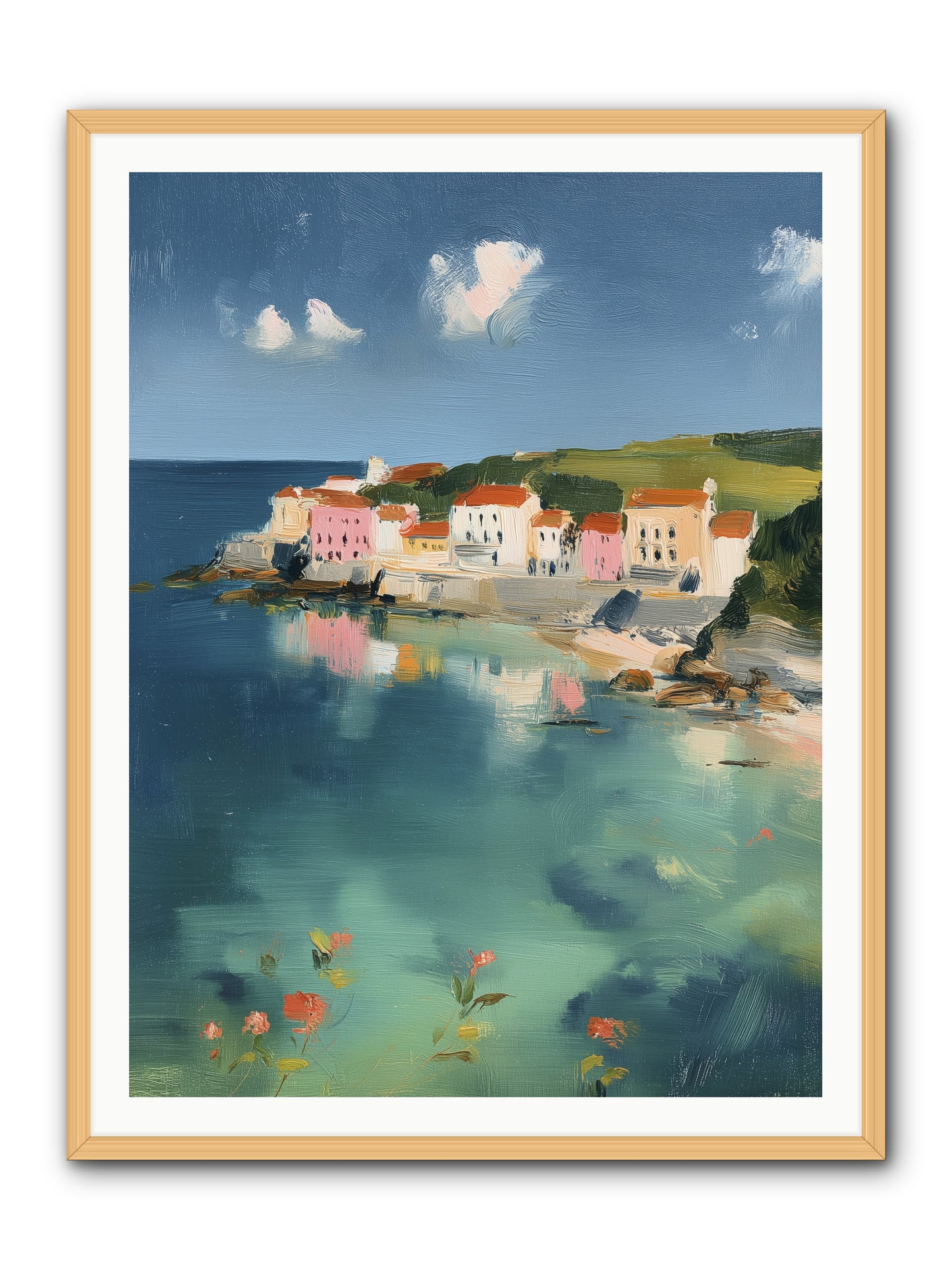 Floating on Dreams -- Framed Print - Natural 36x48