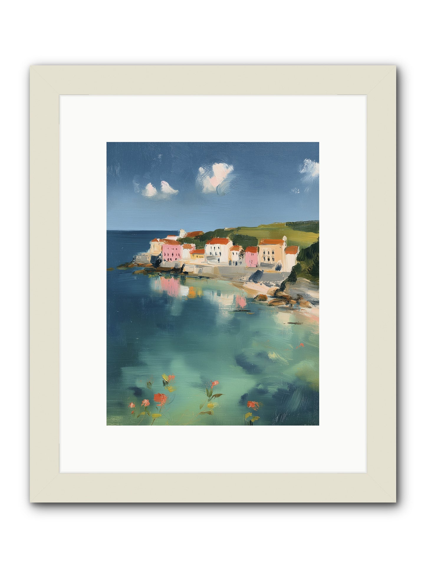 Floating on Dreams -- Framed Print - White 9x12