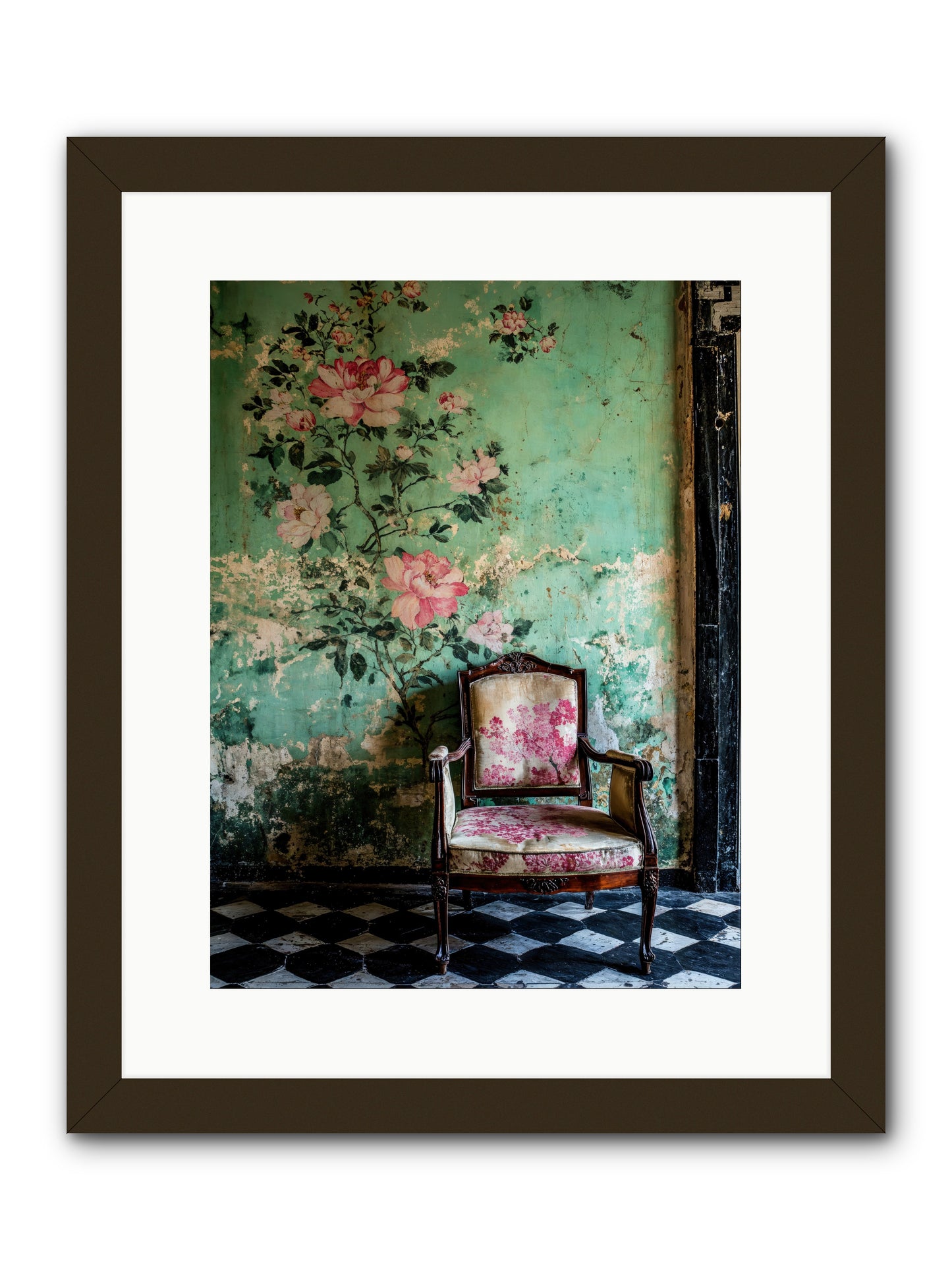 Flora Prophecies -- Framed Print - Black 12x16