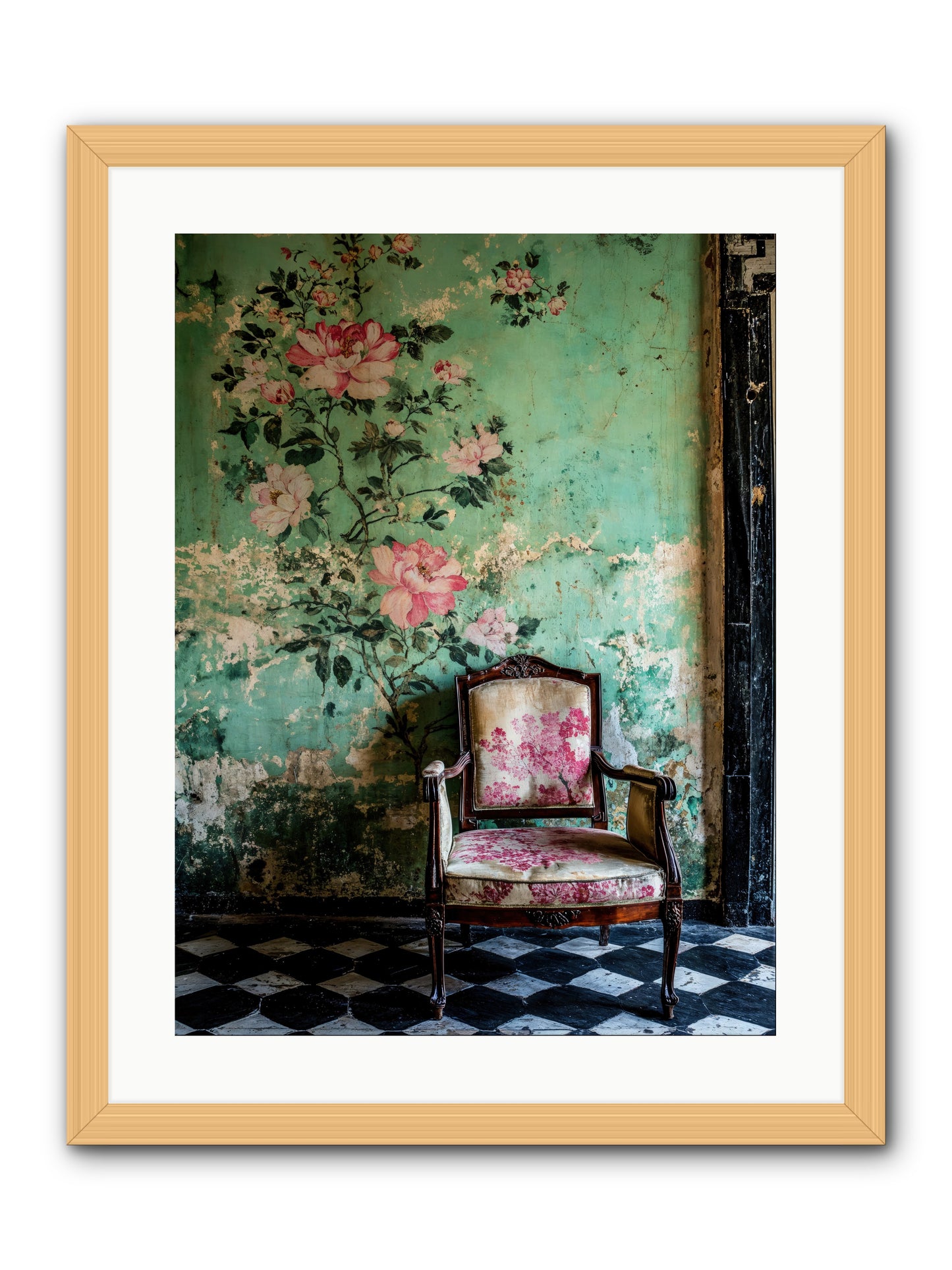 Flora Prophecies -- Framed Print - Natural 18x24