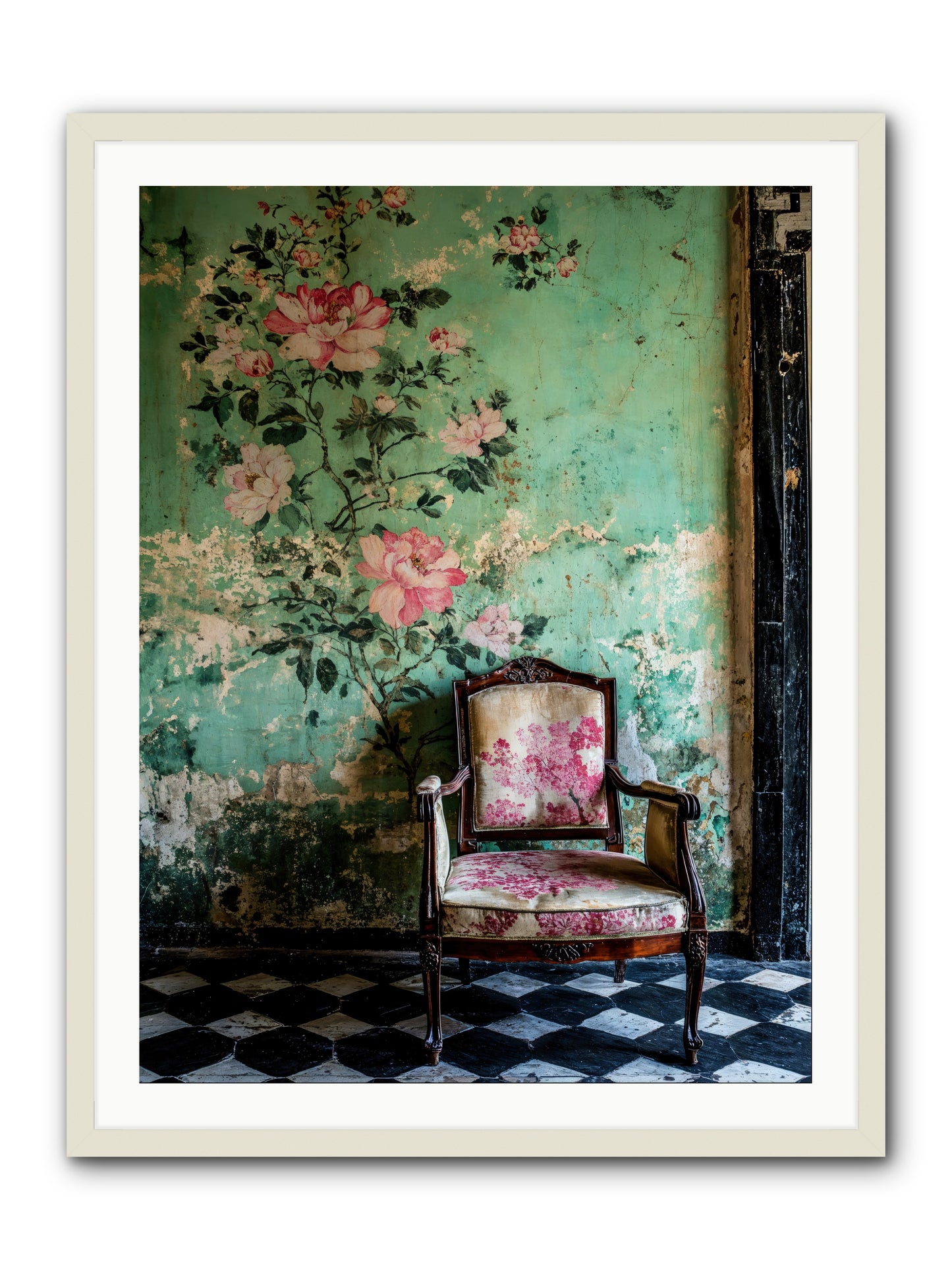 Flora Prophecies -- Framed Print - White 30x40