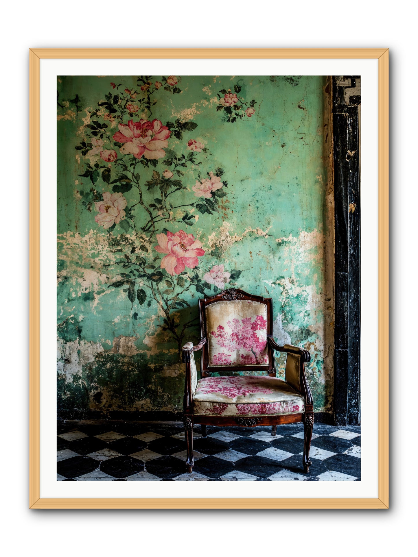 Flora Prophecies -- Framed Print - Natural 36x48