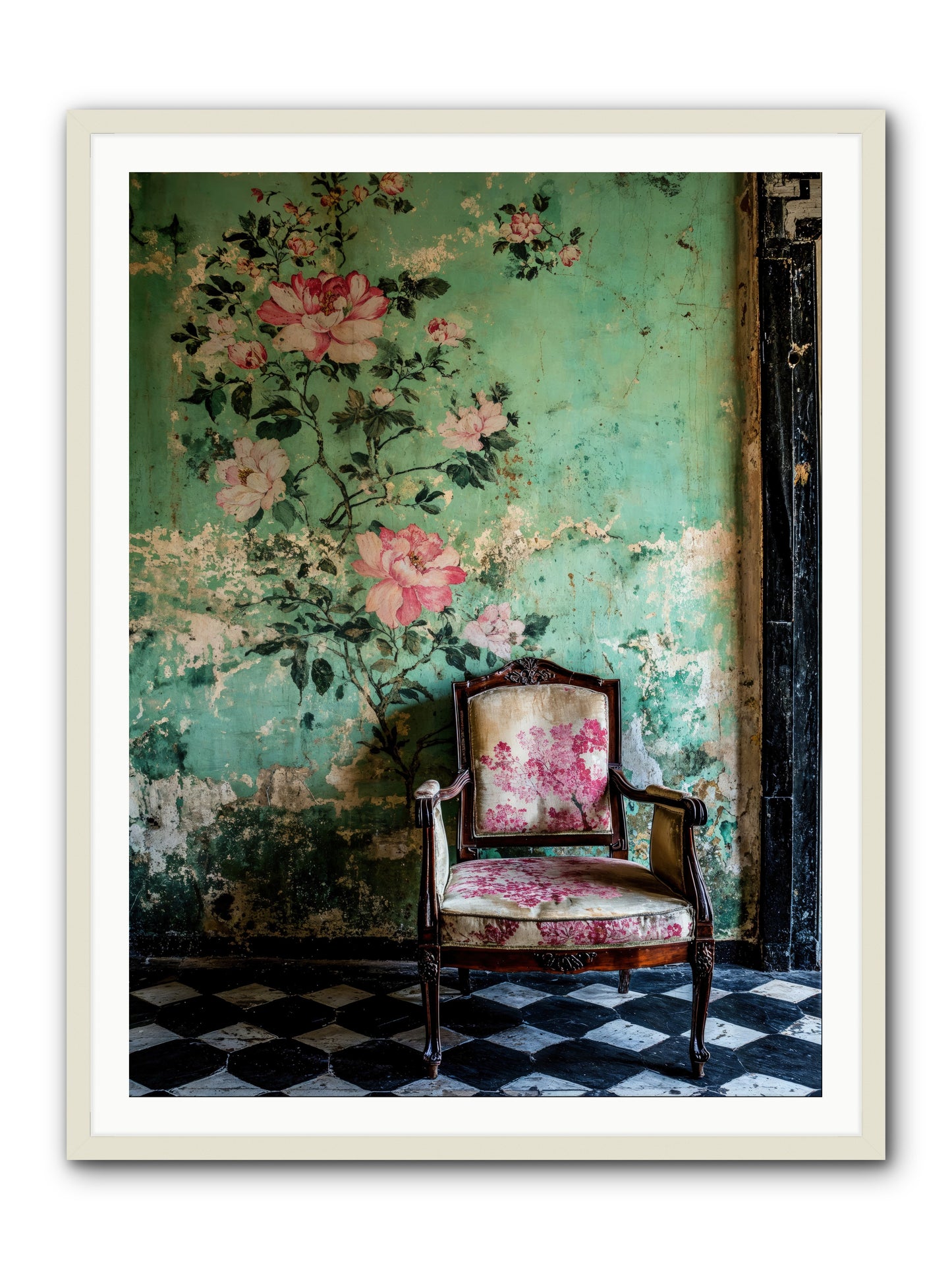 Flora Prophecies -- Framed Print - White 36x48
