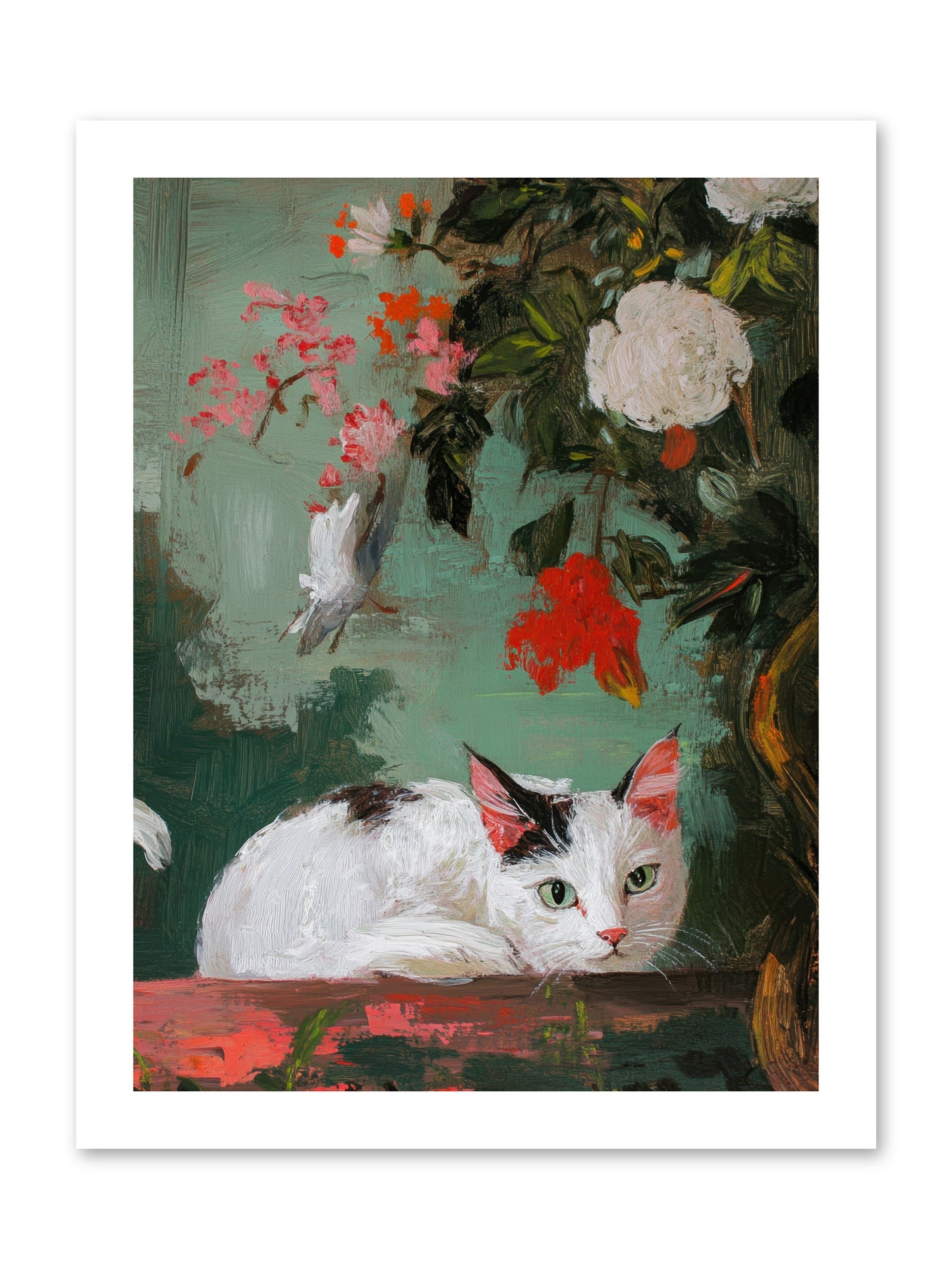 Floral Debutante -- Paper Print 12x16