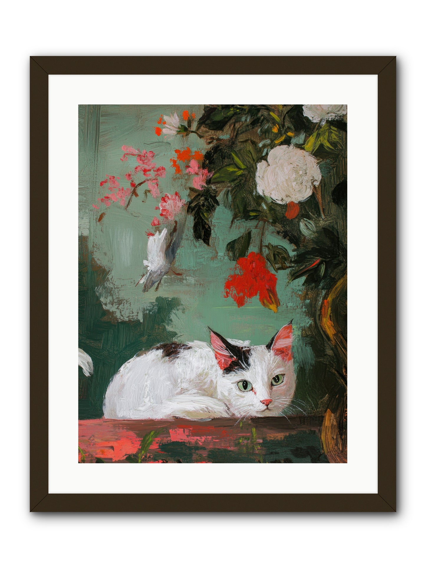 Floral Debutante -- Framed Print - Black 18x24