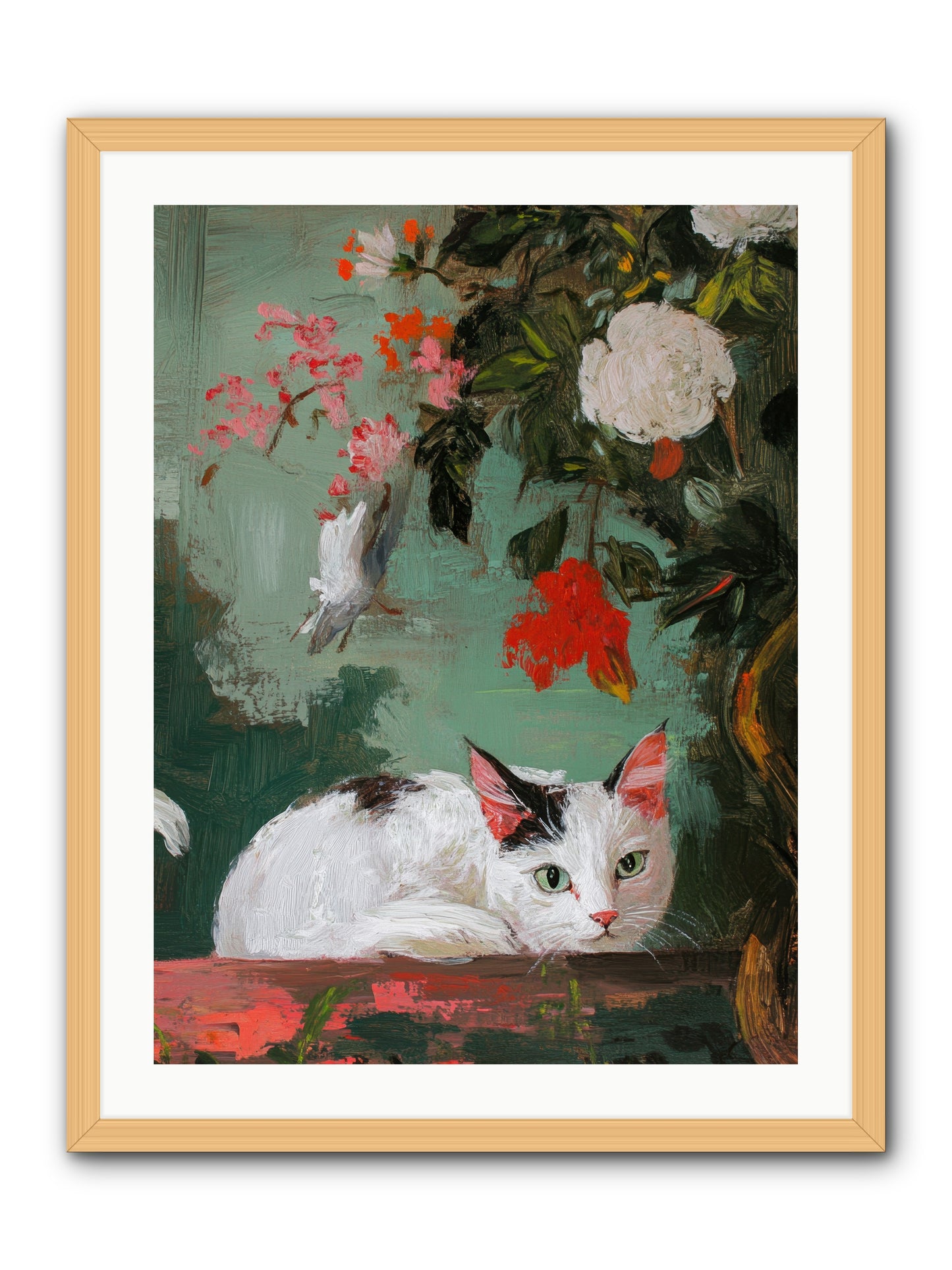 Floral Debutante -- Framed Print - Natural 24x32