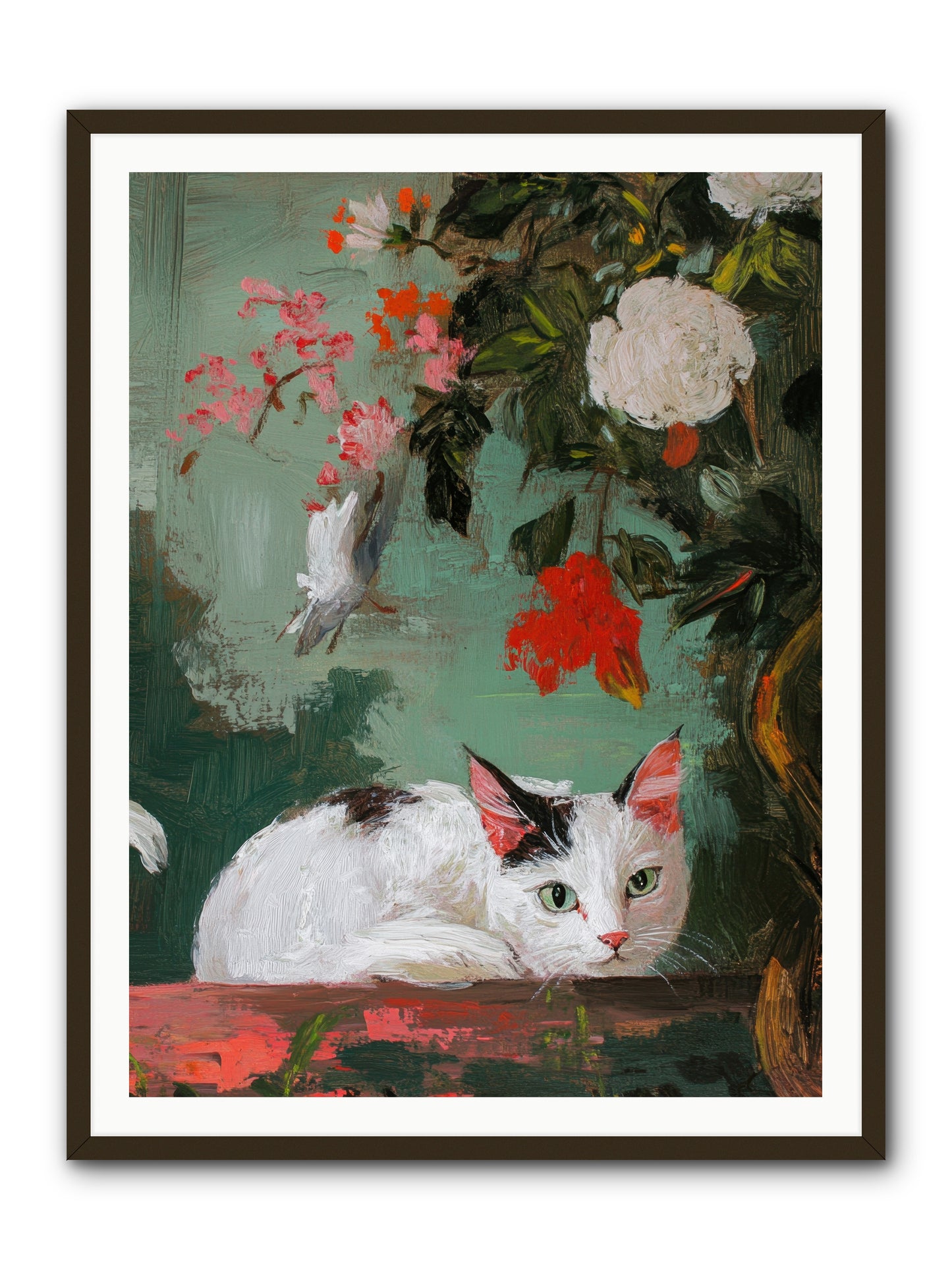 Floral Debutante -- Framed Print - Black 36x48