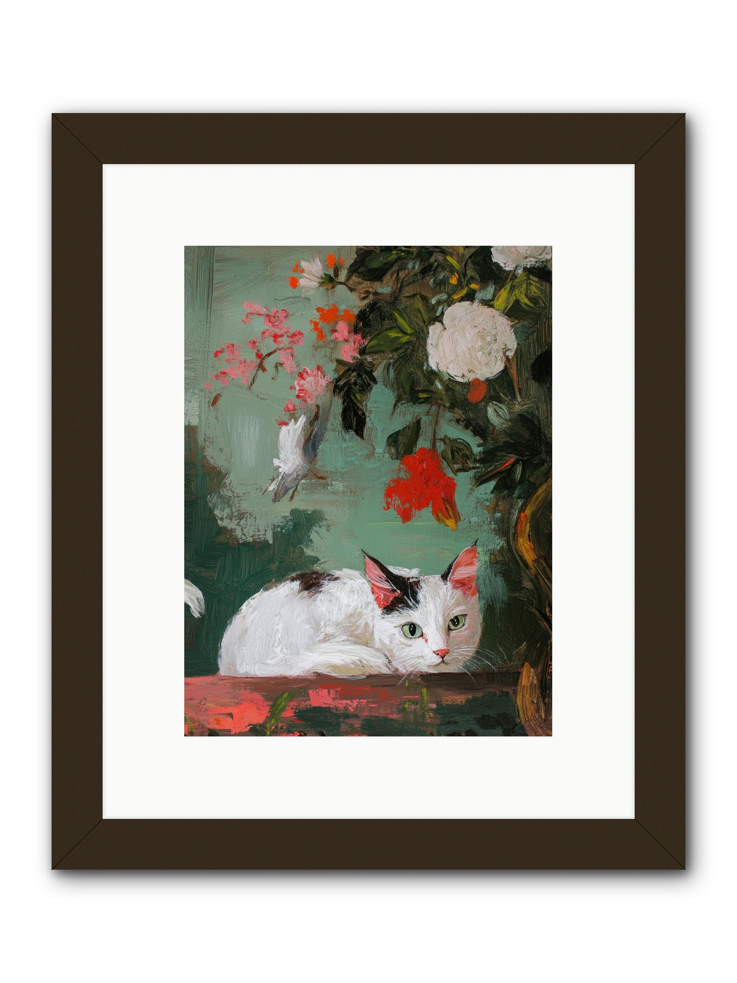 Floral Debutante -- Framed Print - Black 9x12