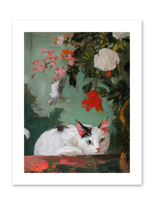 Floral Debutante -- Paper Print 9x12