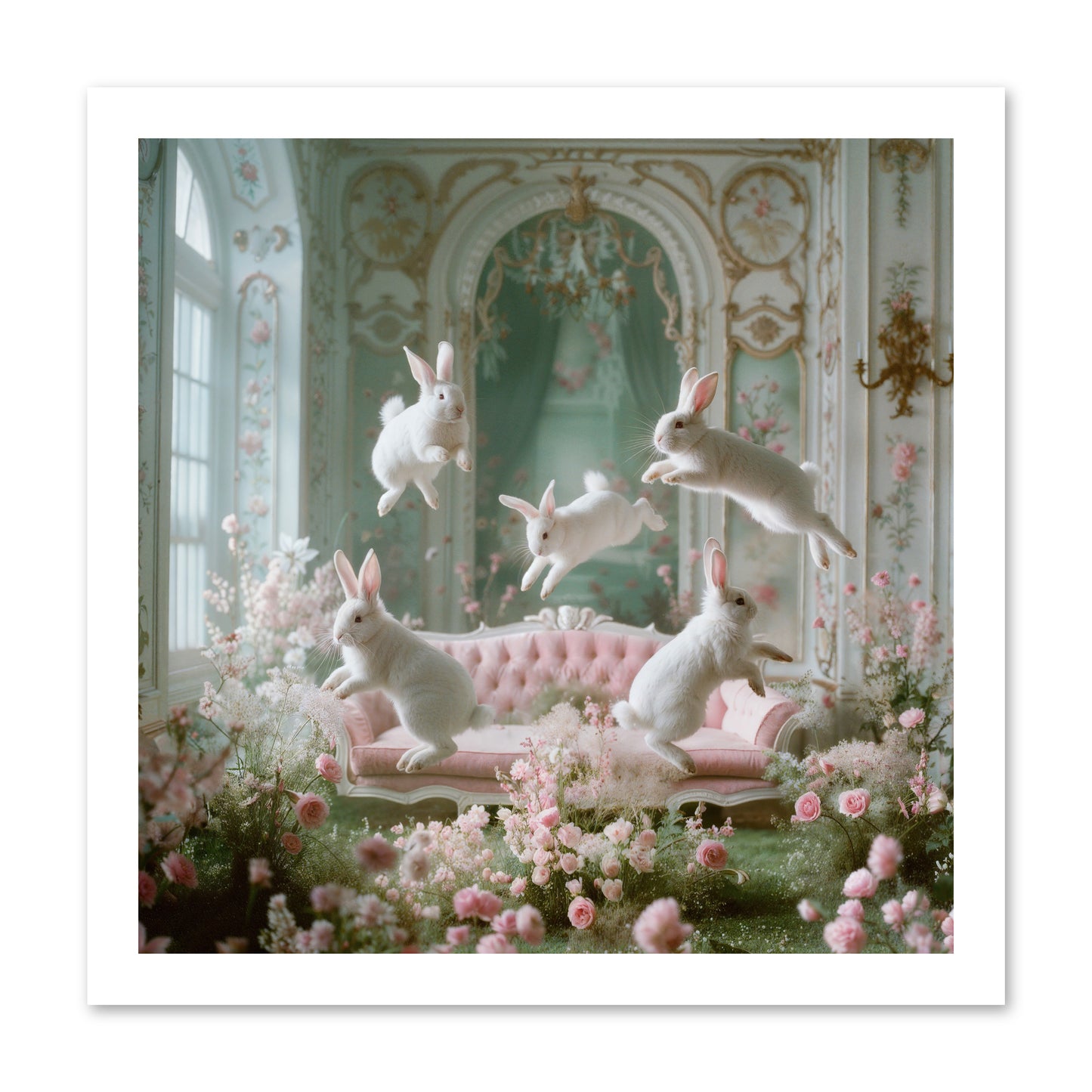 Floral Felicity -- Loose Canvas Print 16x16