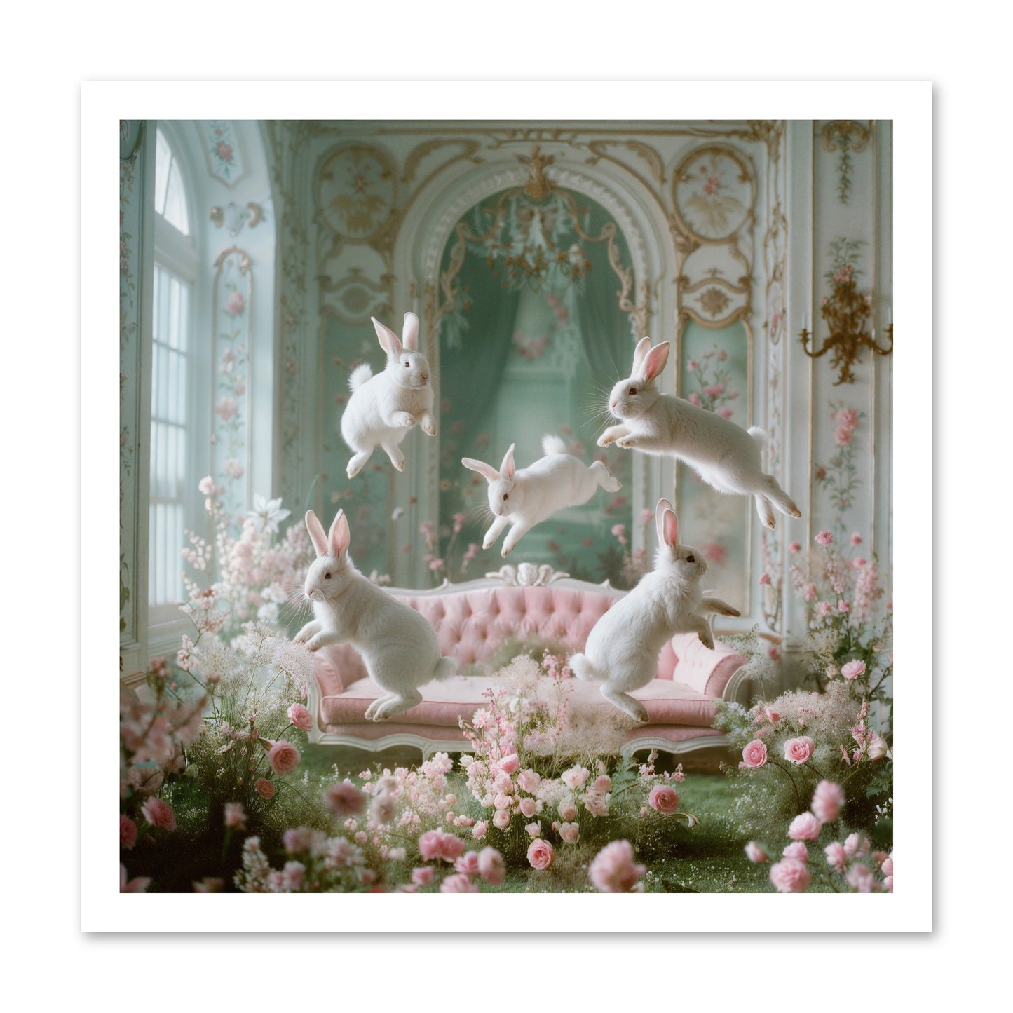 Floral Felicity -- Loose Canvas Print 20x20