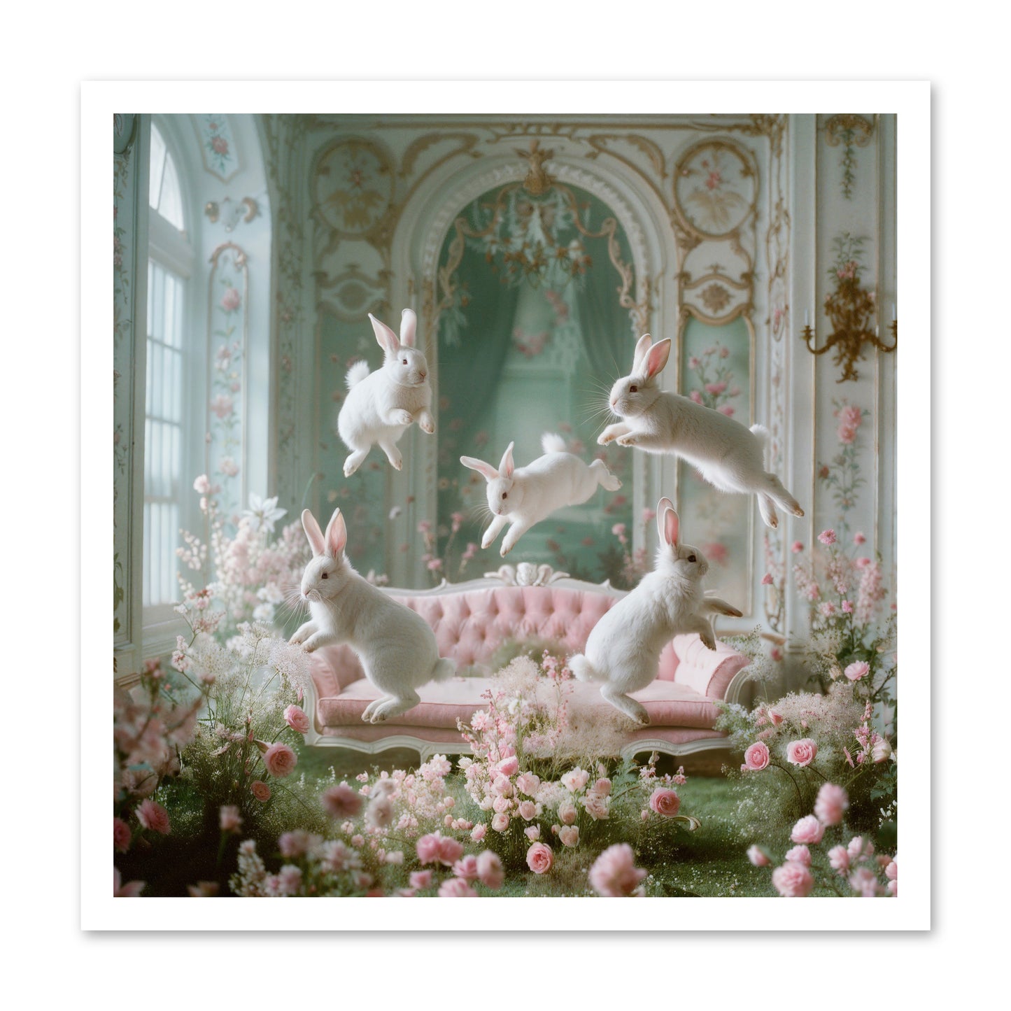 Floral Felicity -- Loose Canvas Print 24x24