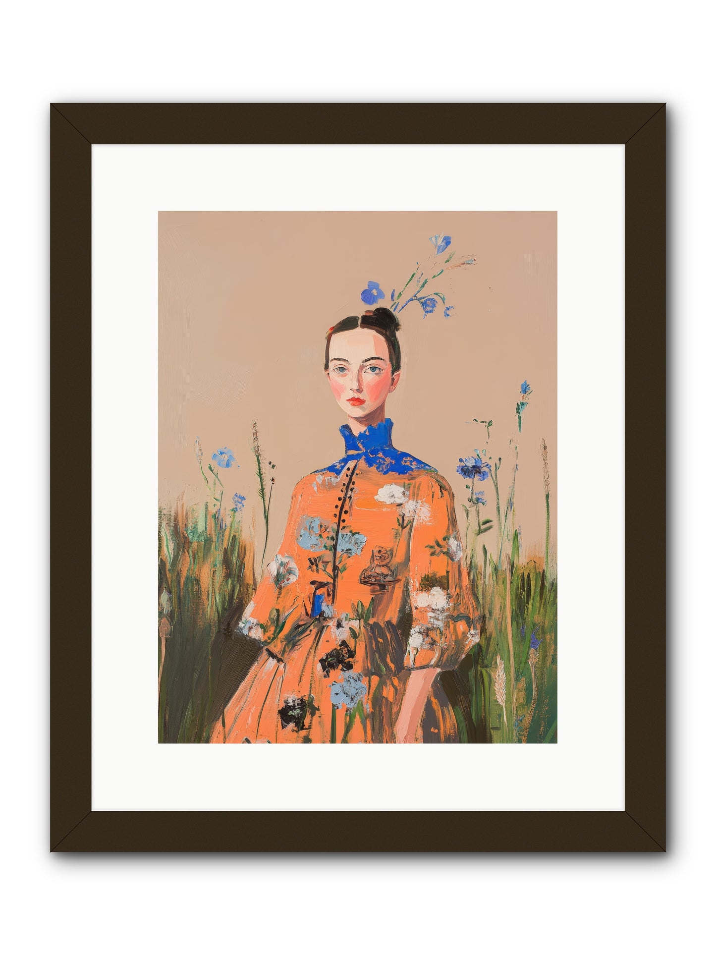 Florence Wintervale-REZ -- Framed Print - Black 12x16