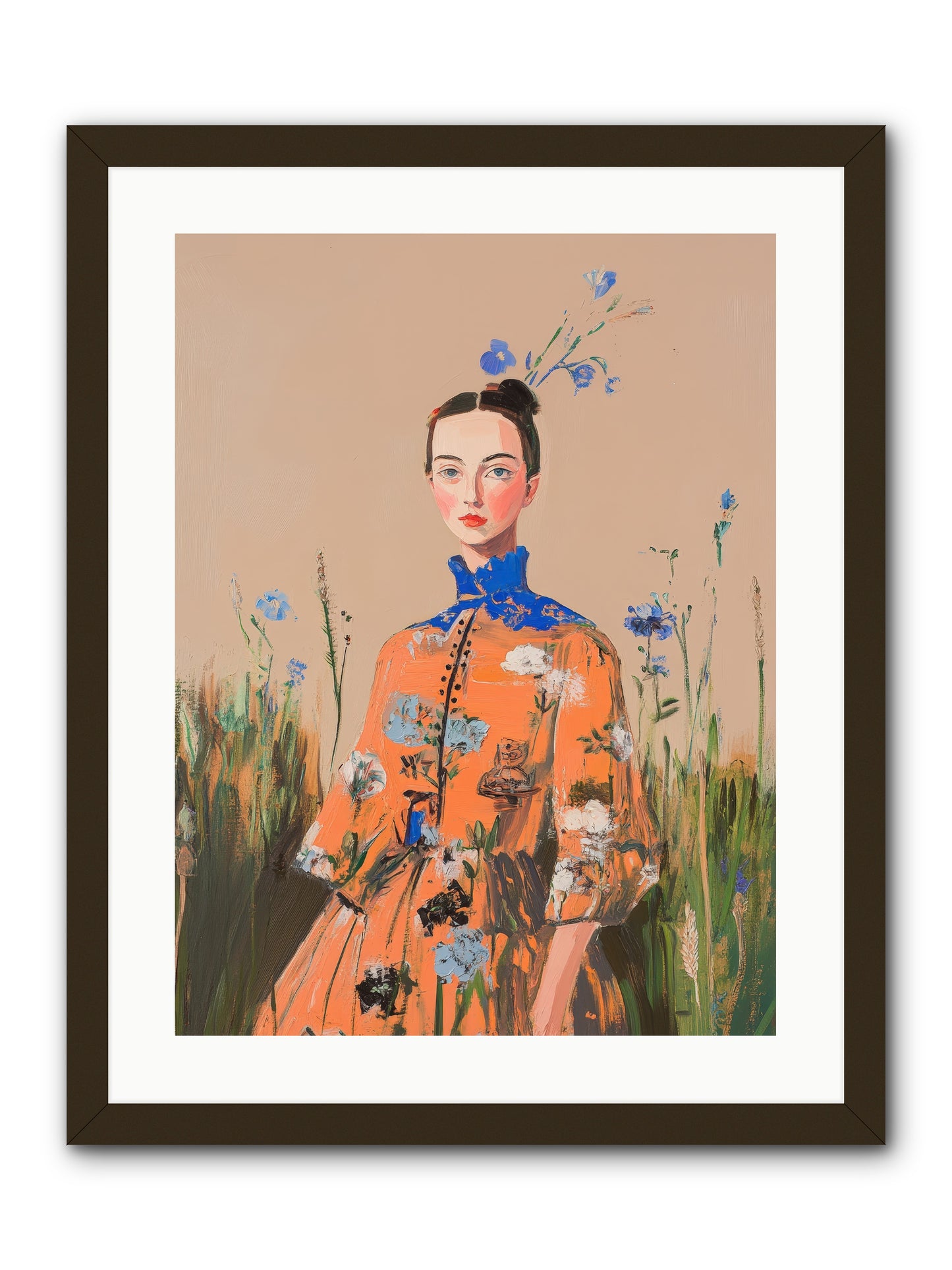 Florence Wintervale-REZ -- Framed Print - Black 18x24