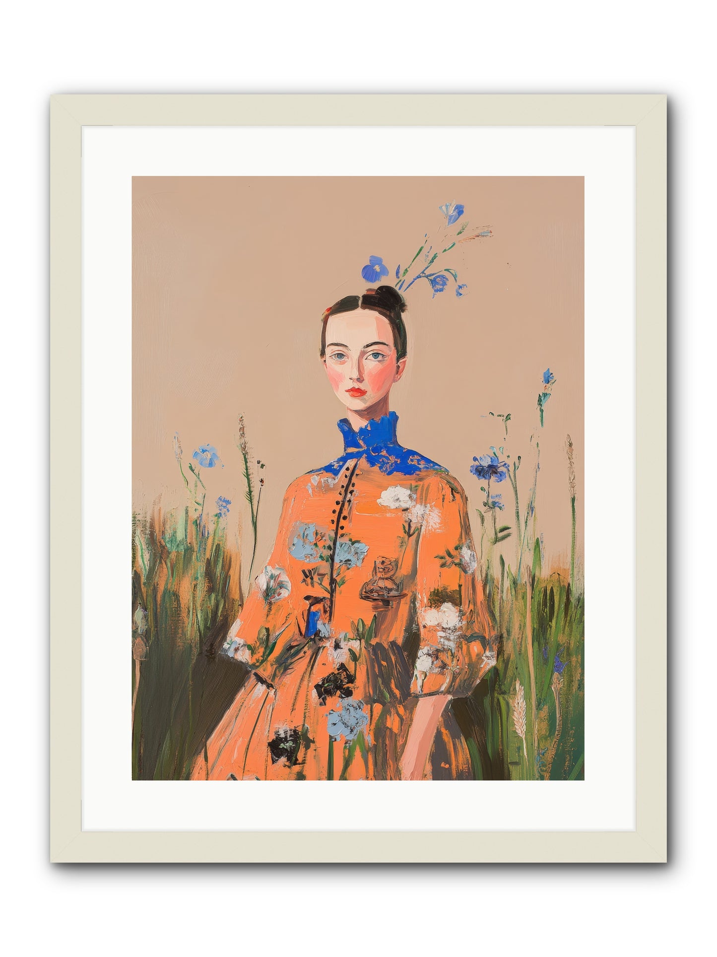 Florence Wintervale-REZ -- Framed Print - White 18x24