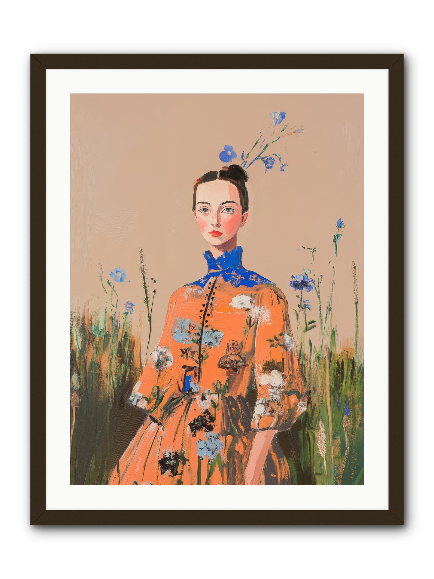 Florence Wintervale-REZ -- Framed Print - Black 24x32