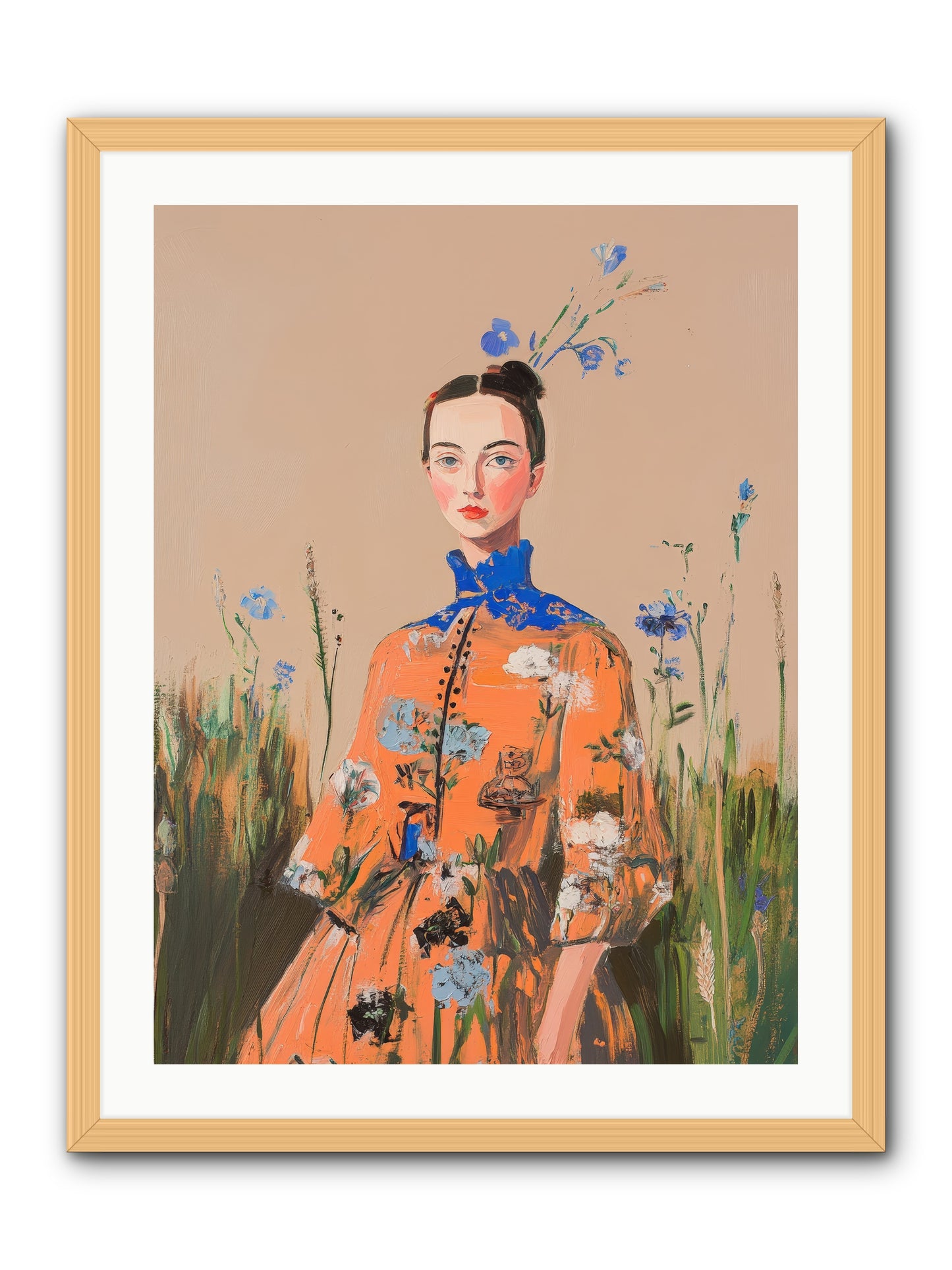 Florence Wintervale-REZ -- Framed Print - Natural 24x32