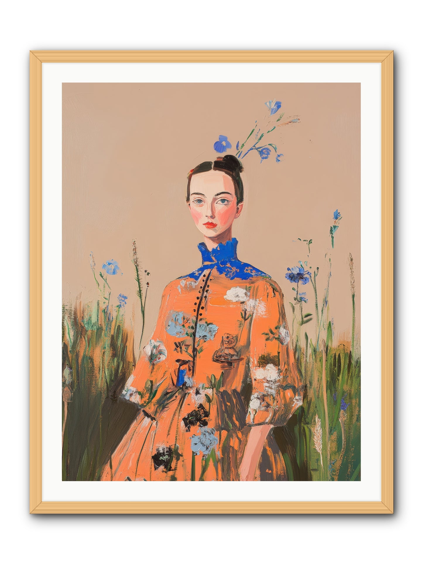 Florence Wintervale-REZ -- Framed Print - Natural 30x40