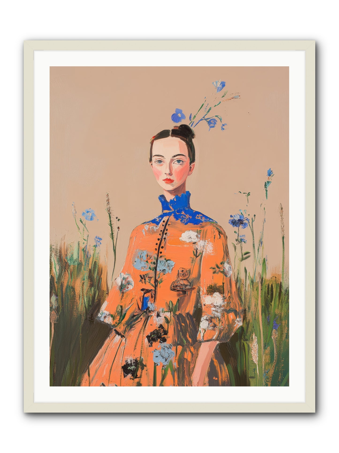 Florence Wintervale-REZ -- Framed Print - White 30x40