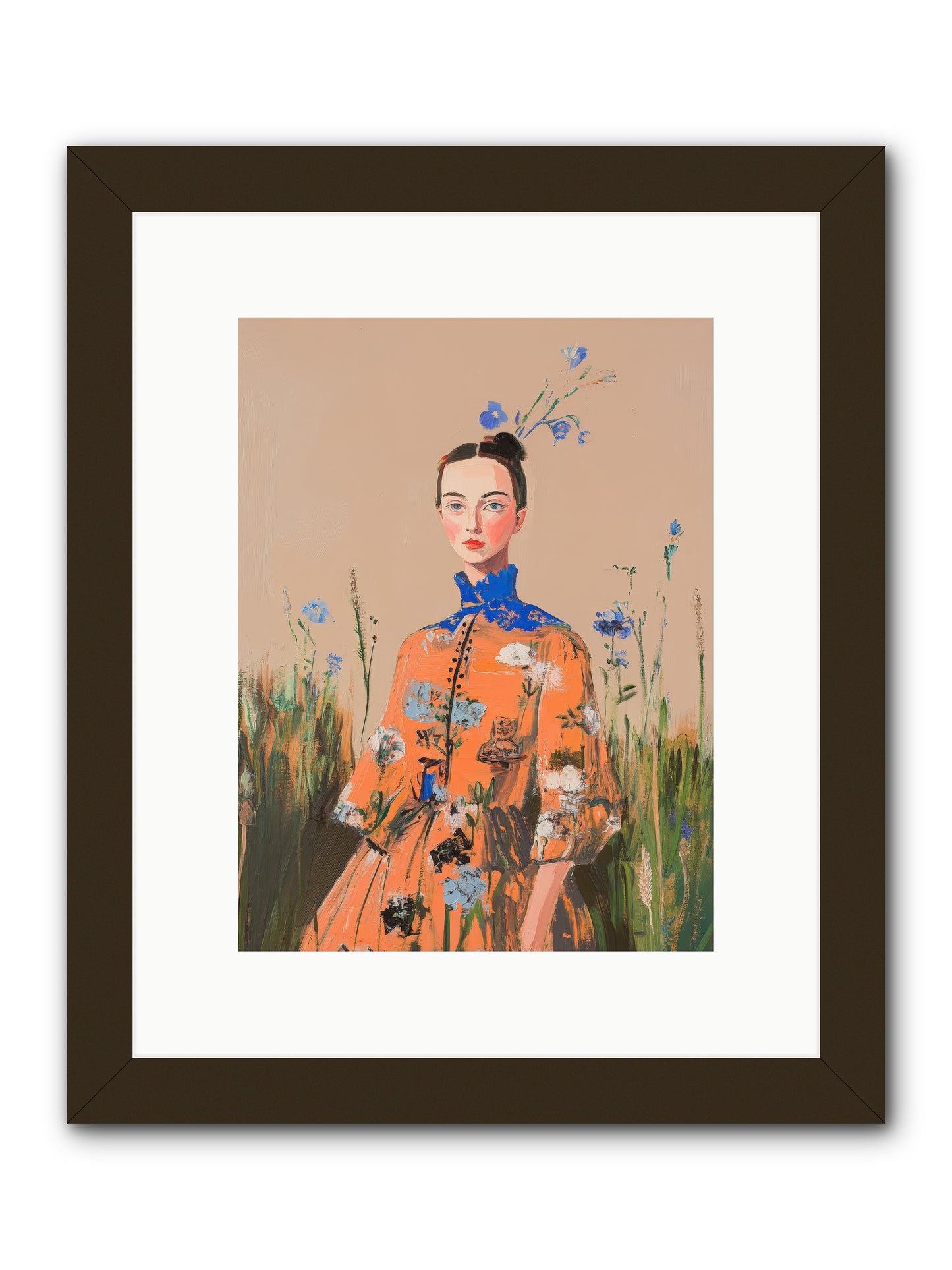 Florence Wintervale-REZ -- Framed Print - Black 9x12