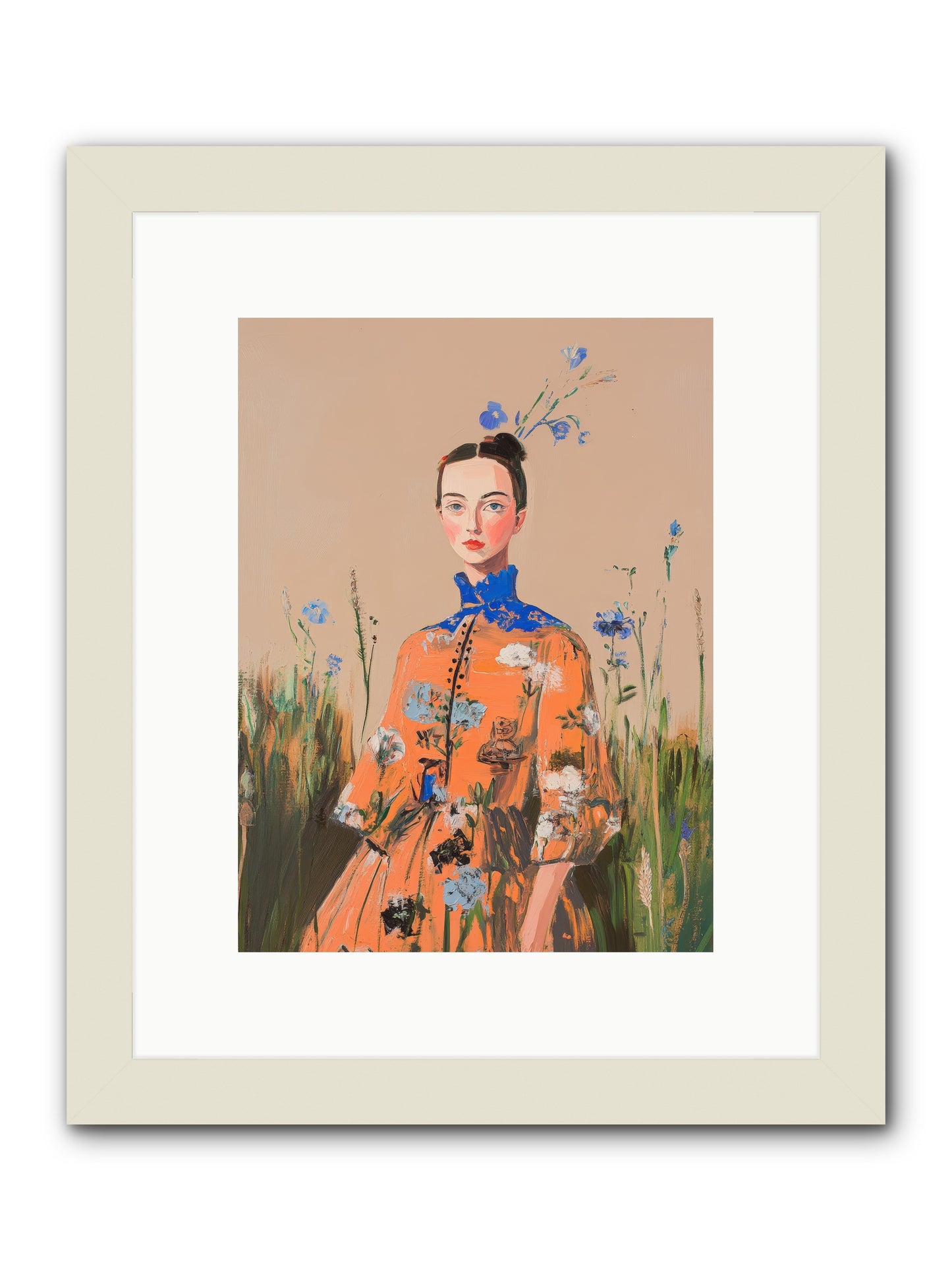Florence Wintervale-REZ -- Framed Print - White 9x12