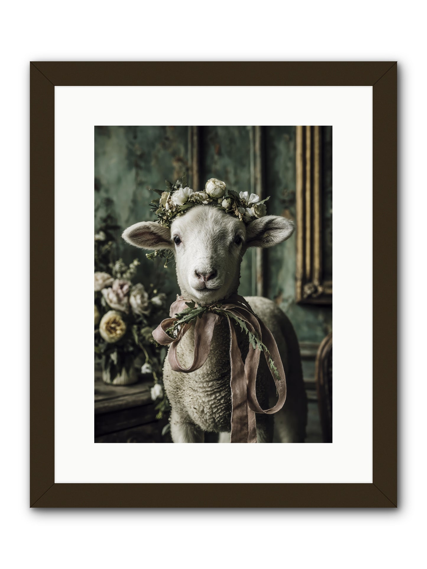 Florette -- Framed Print - Black 12x16