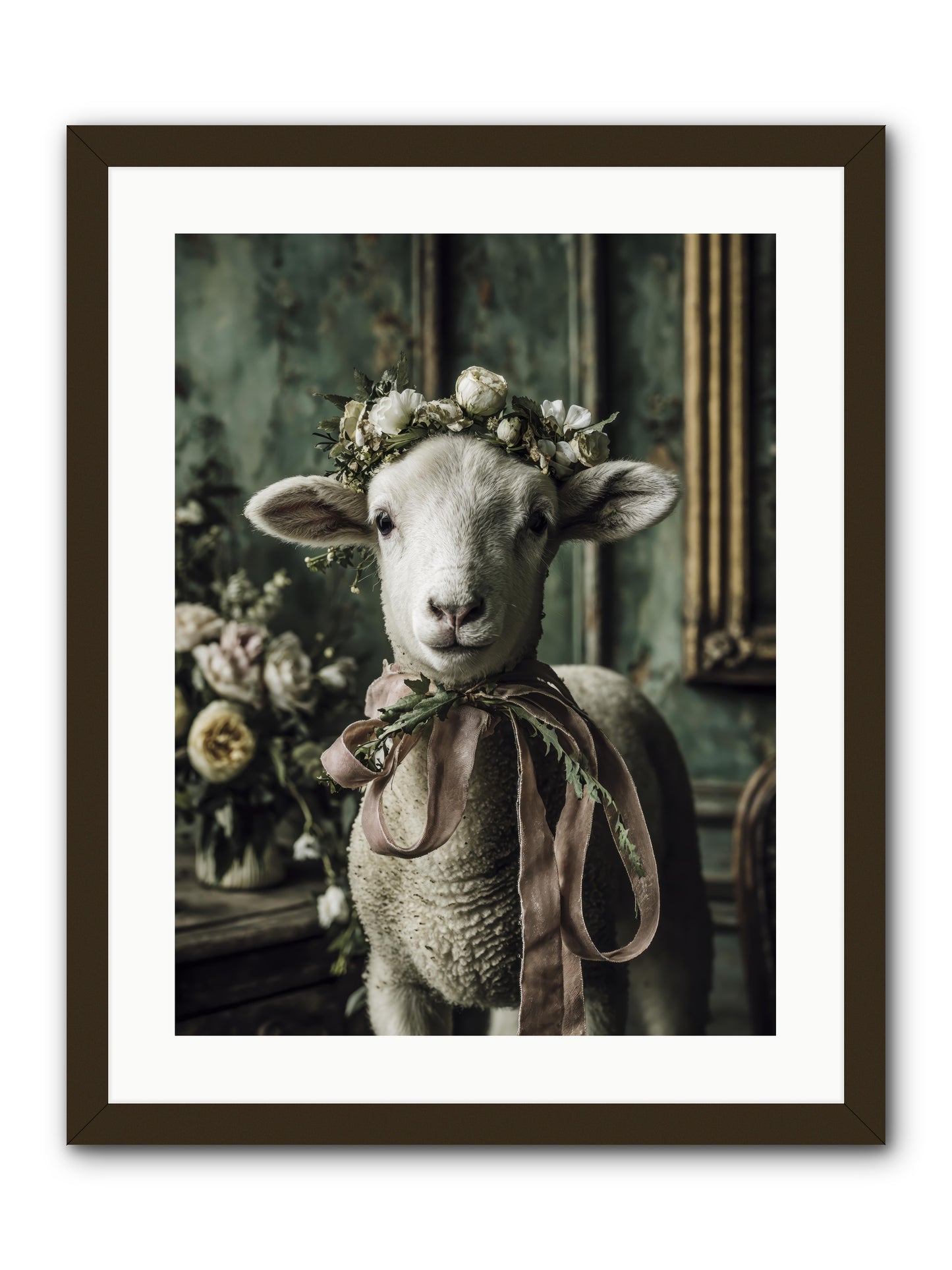 Florette -- Framed Print - Black 18x24