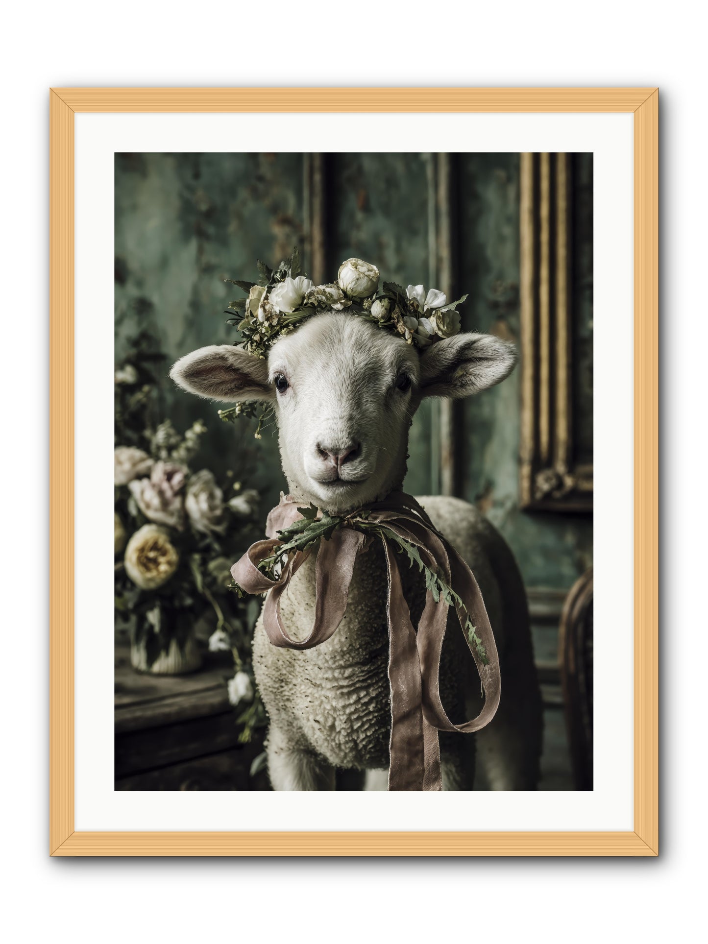 Florette -- Framed Print - Natural 24x32