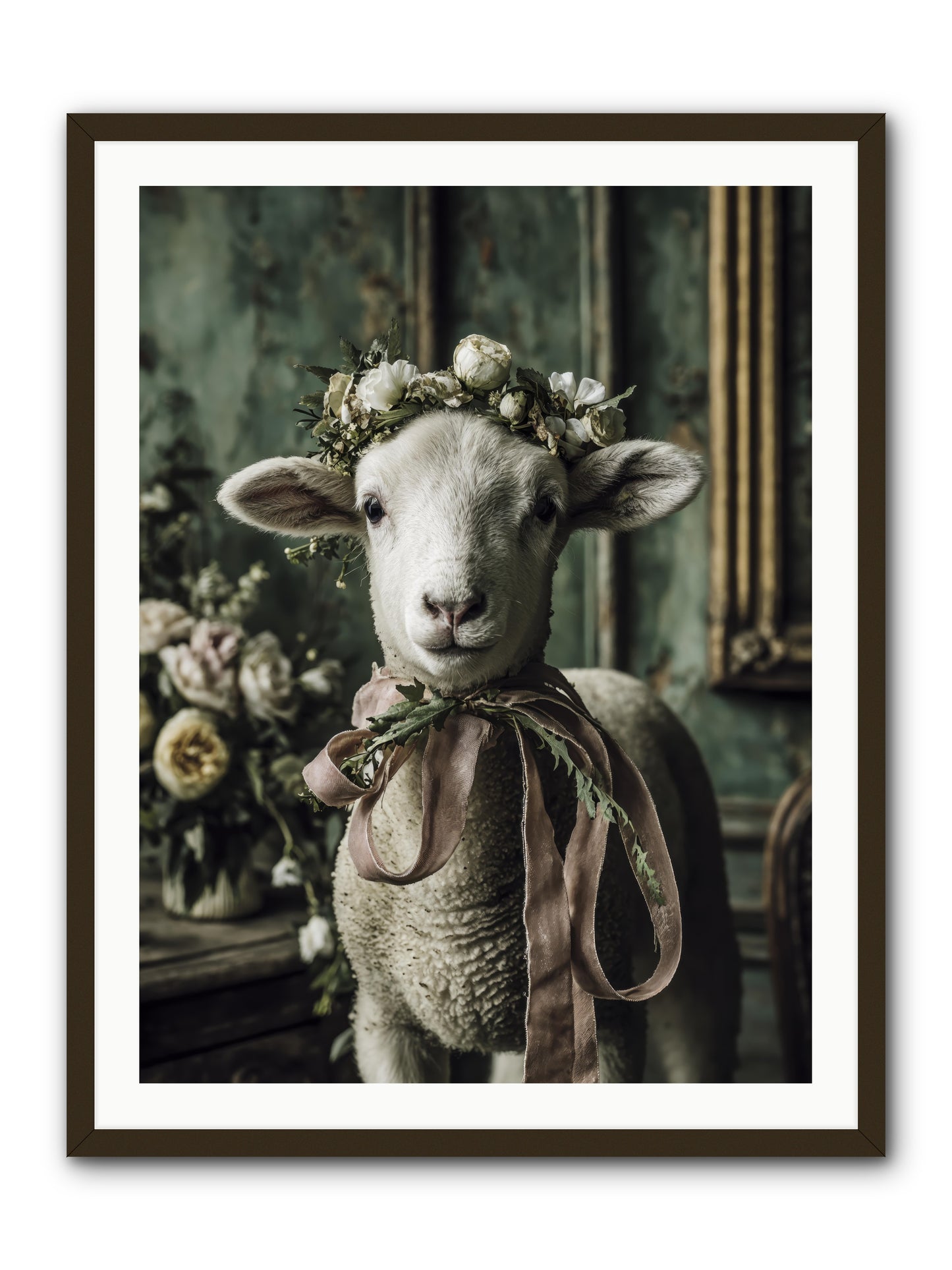 Florette -- Framed Print - Black 30x40