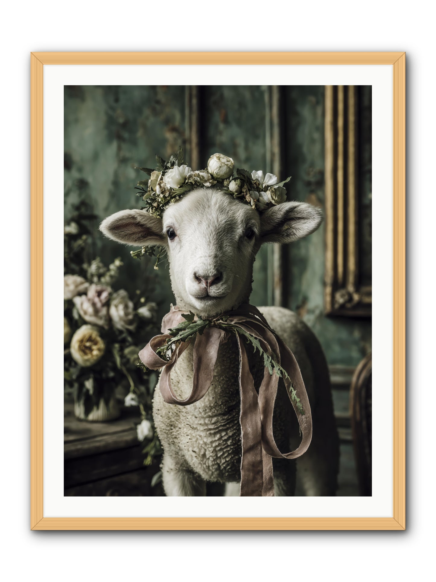 Florette -- Framed Print - Natural 30x40