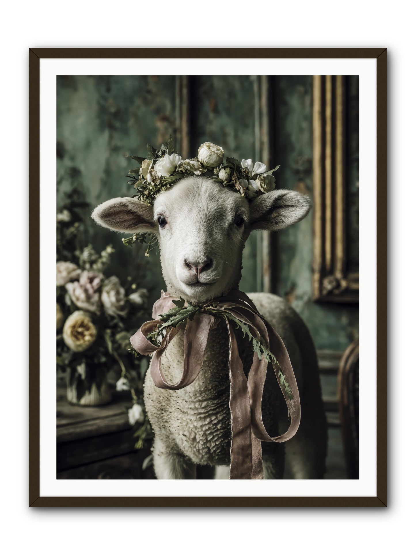 Florette -- Framed Print - Black 36x48