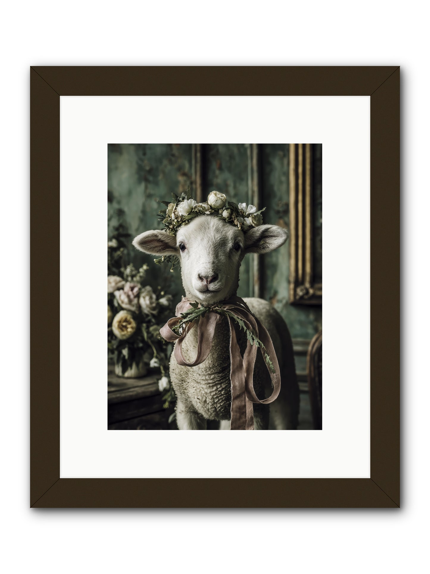Florette -- Framed Print - Black 9x12