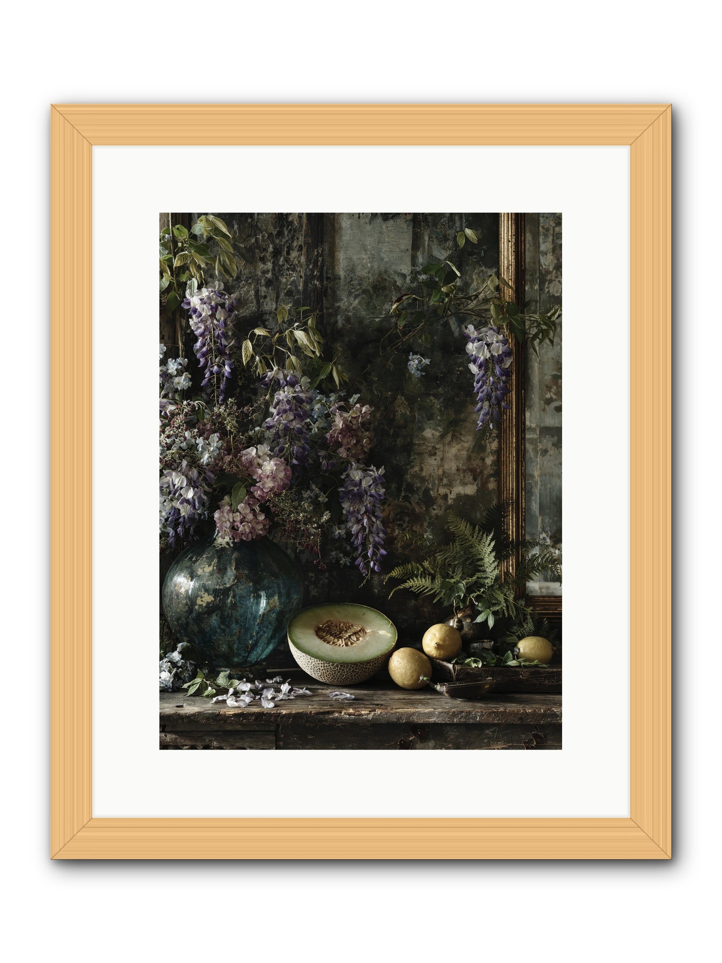 Florrie -- Framed Print - Natural 12x16