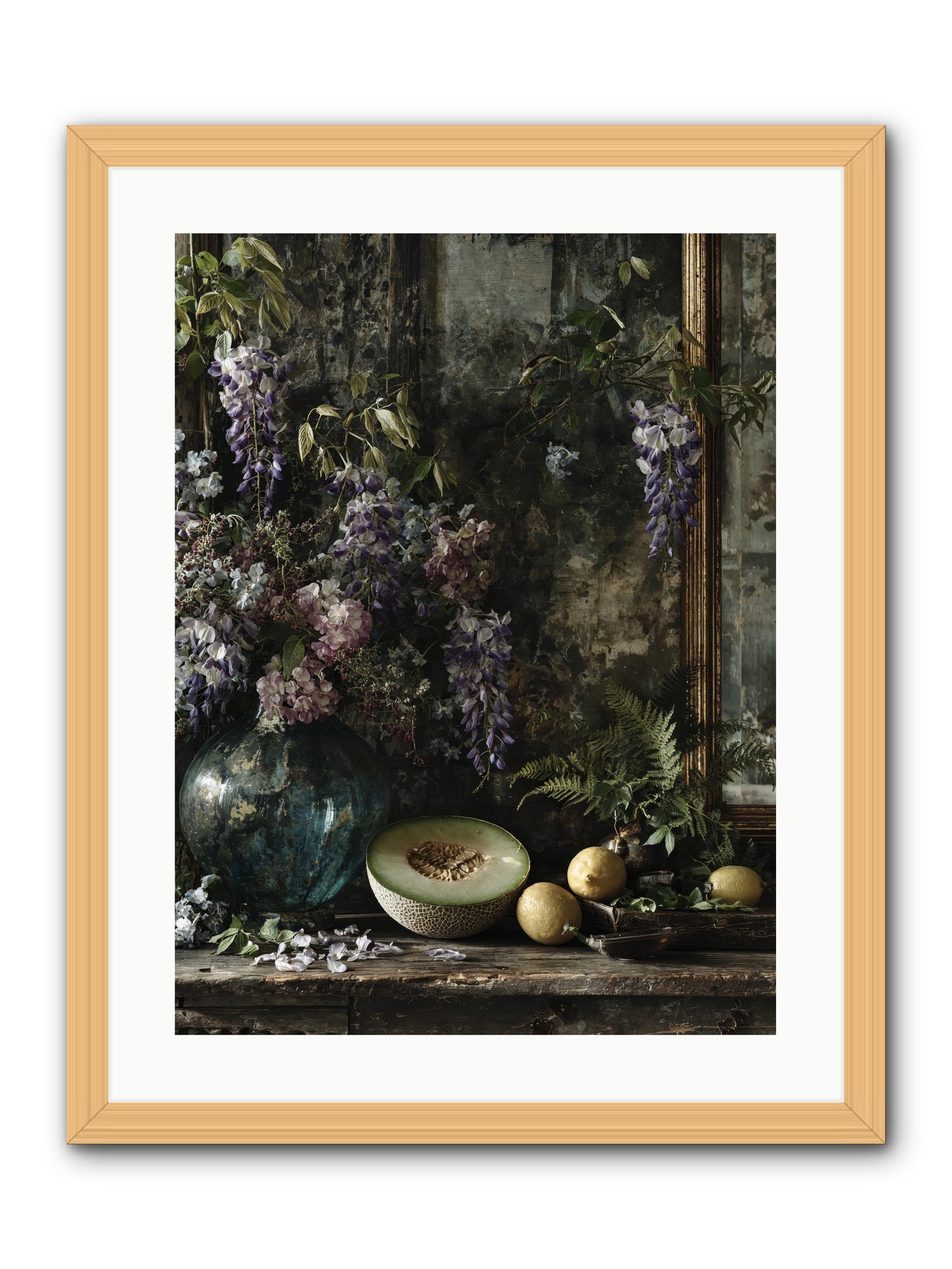 Florrie -- Framed Print - Natural 18x24