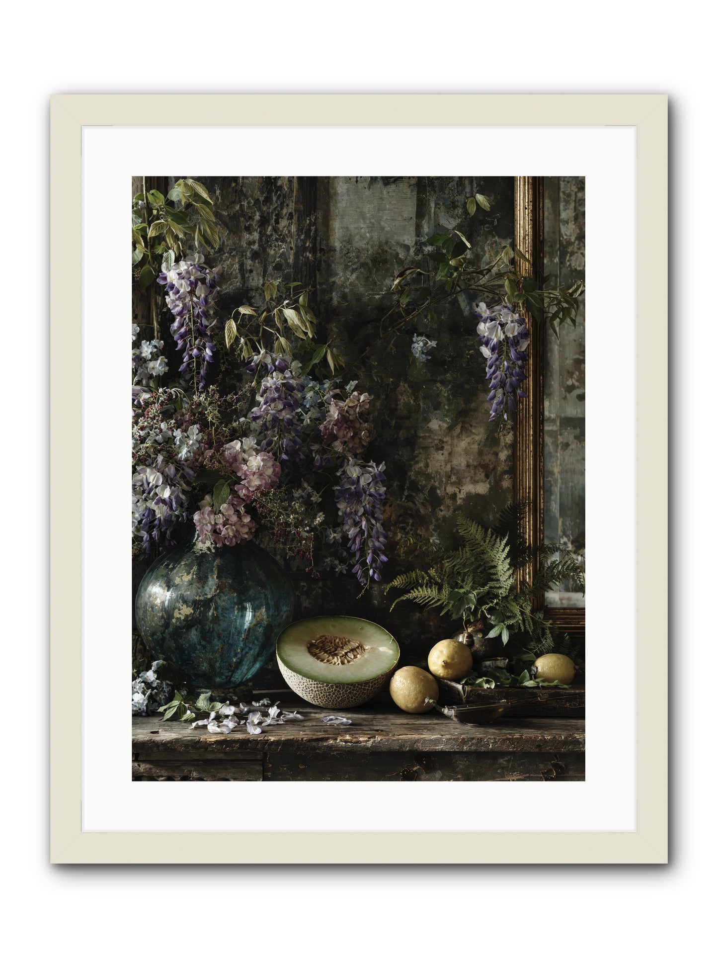 Florrie -- Framed Print - White 18x24