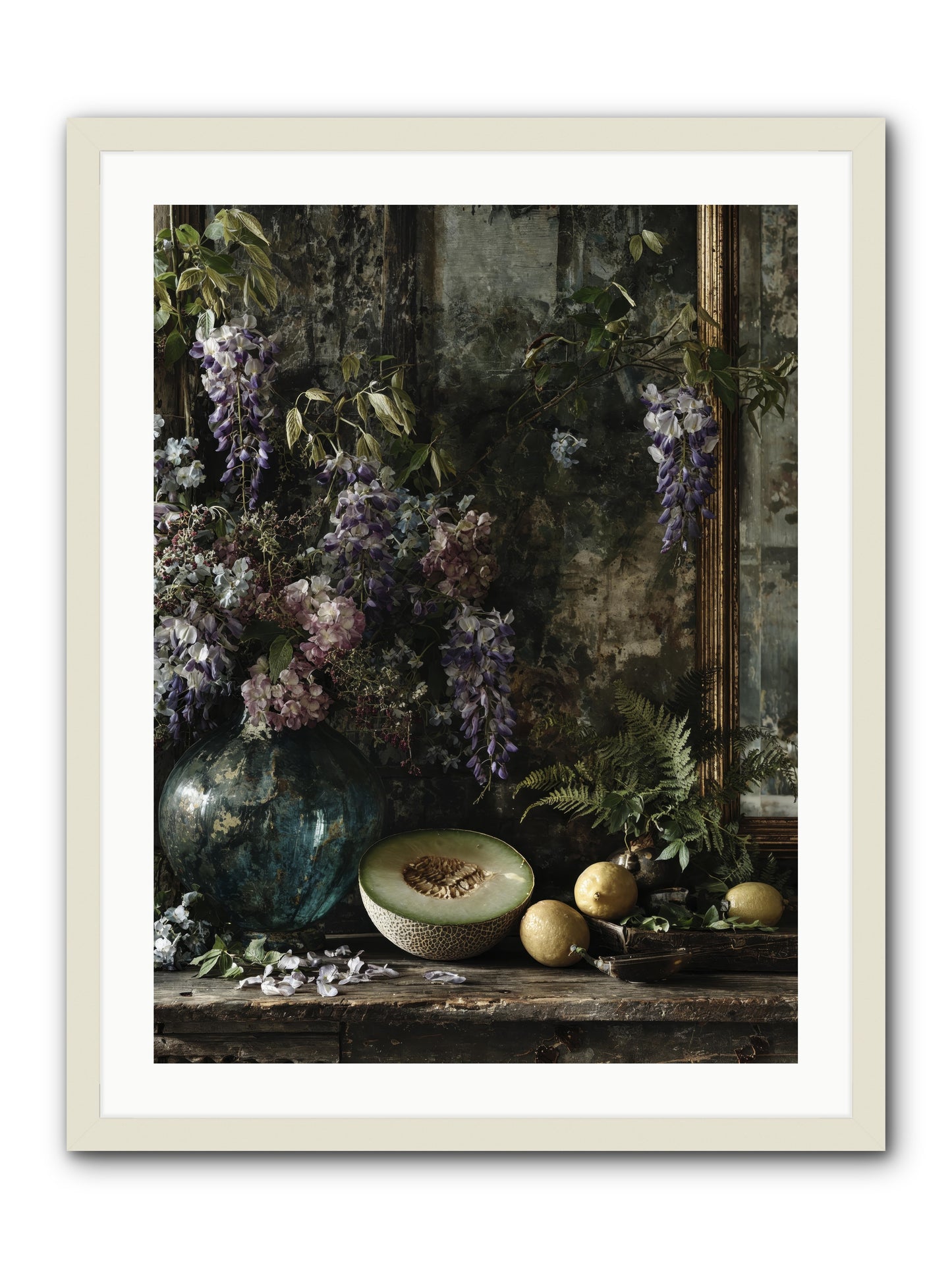 Florrie -- Framed Print - White 24x32
