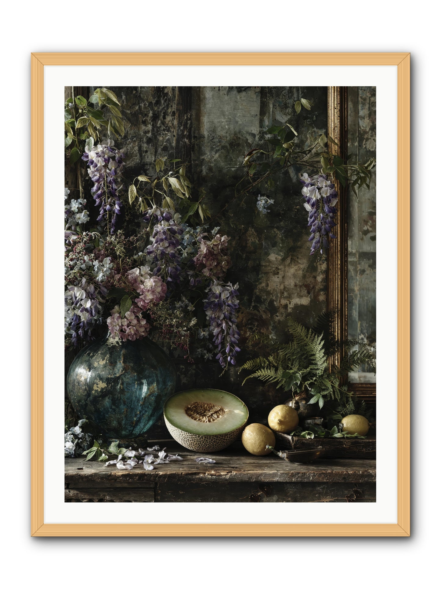 Florrie -- Framed Print - Natural 30x40