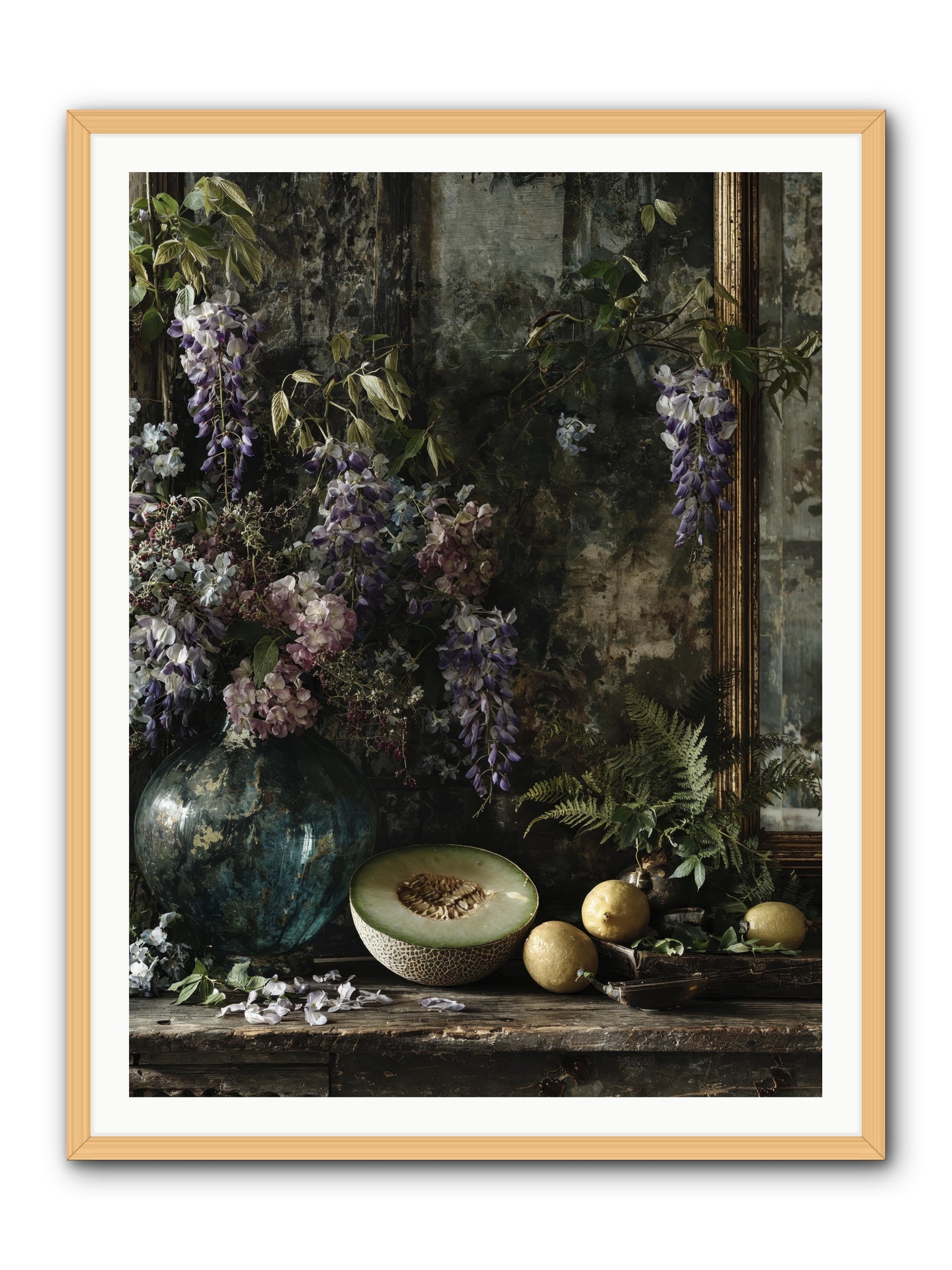 Florrie -- Framed Print - Natural 36x48